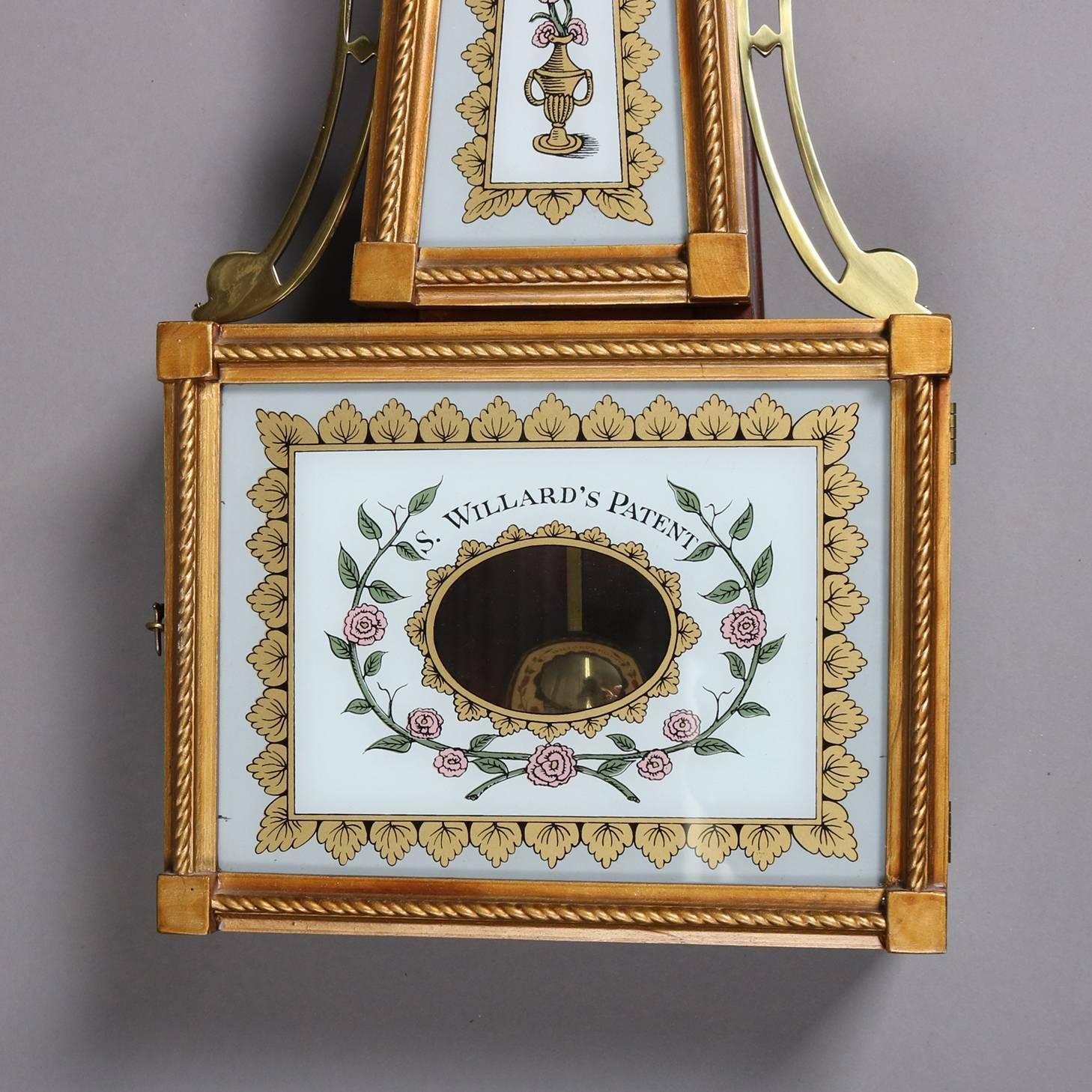 Federal Style Mahogany Banjo Wall Clock 