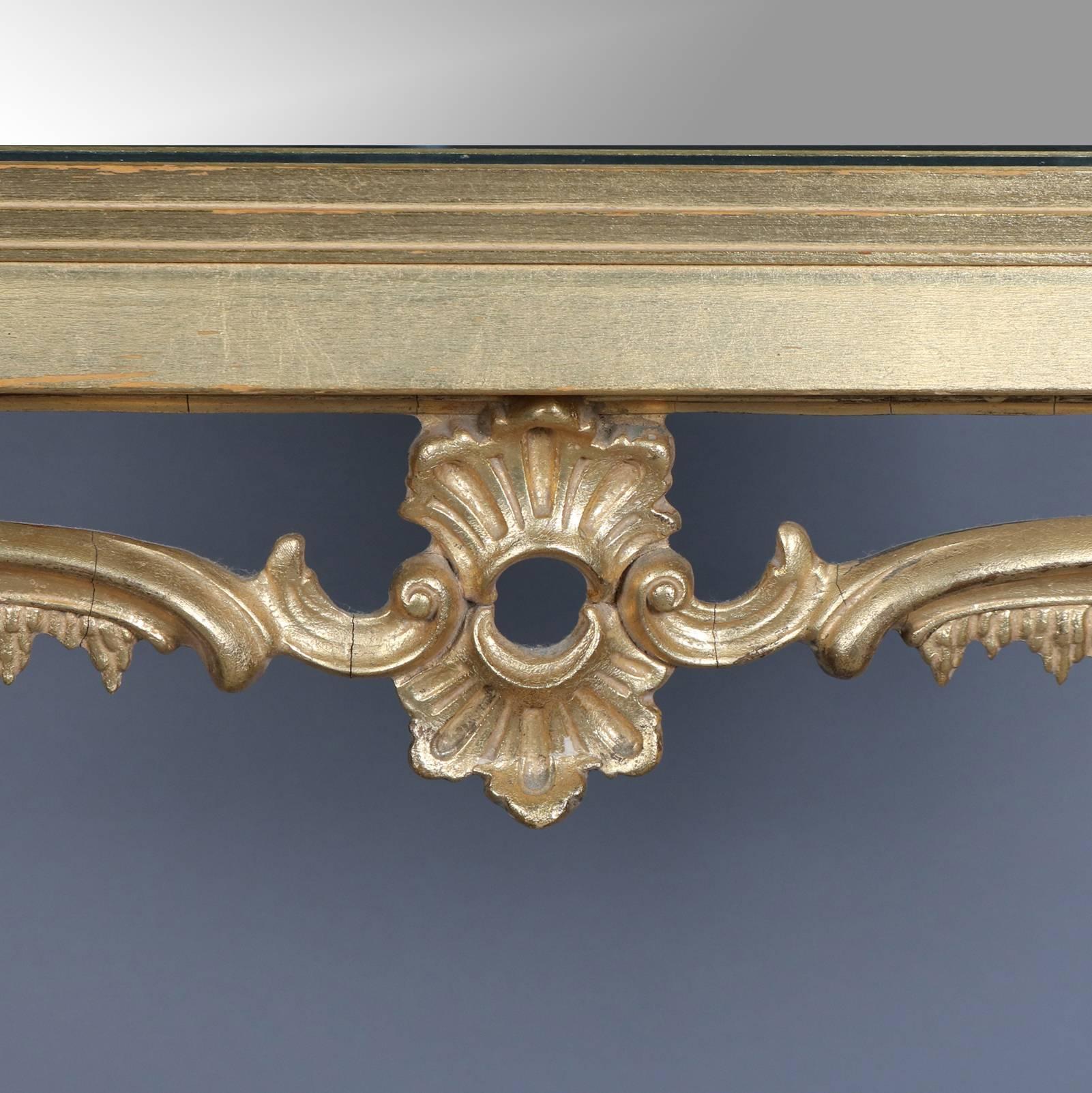 Federal Chippendale Style Giltwood Pierced Frame with Phoenix, 20th Century 2