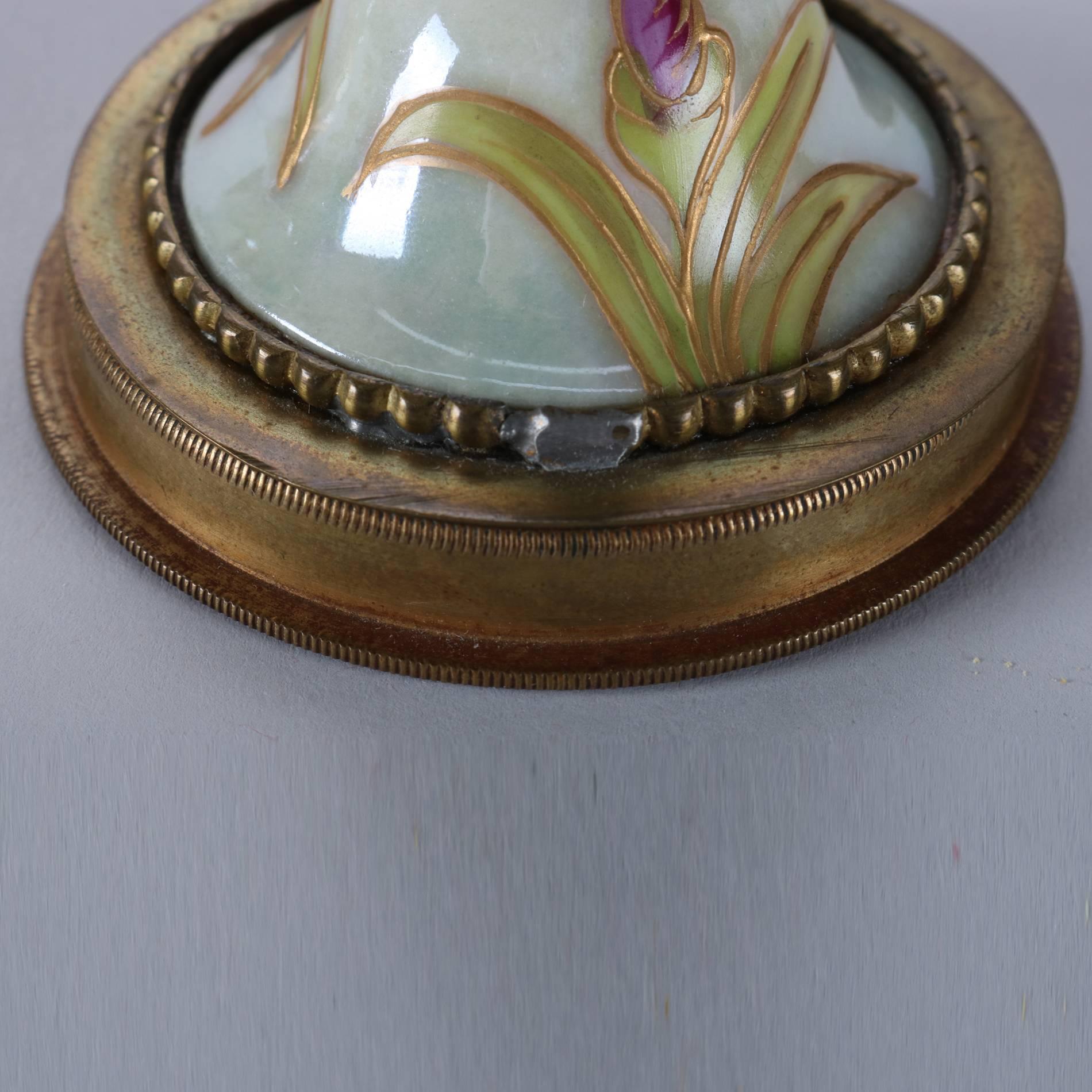 Antique Art Nouveau Sevres Petite Portrait Urn, Signed Lix, Early 20th Century 3