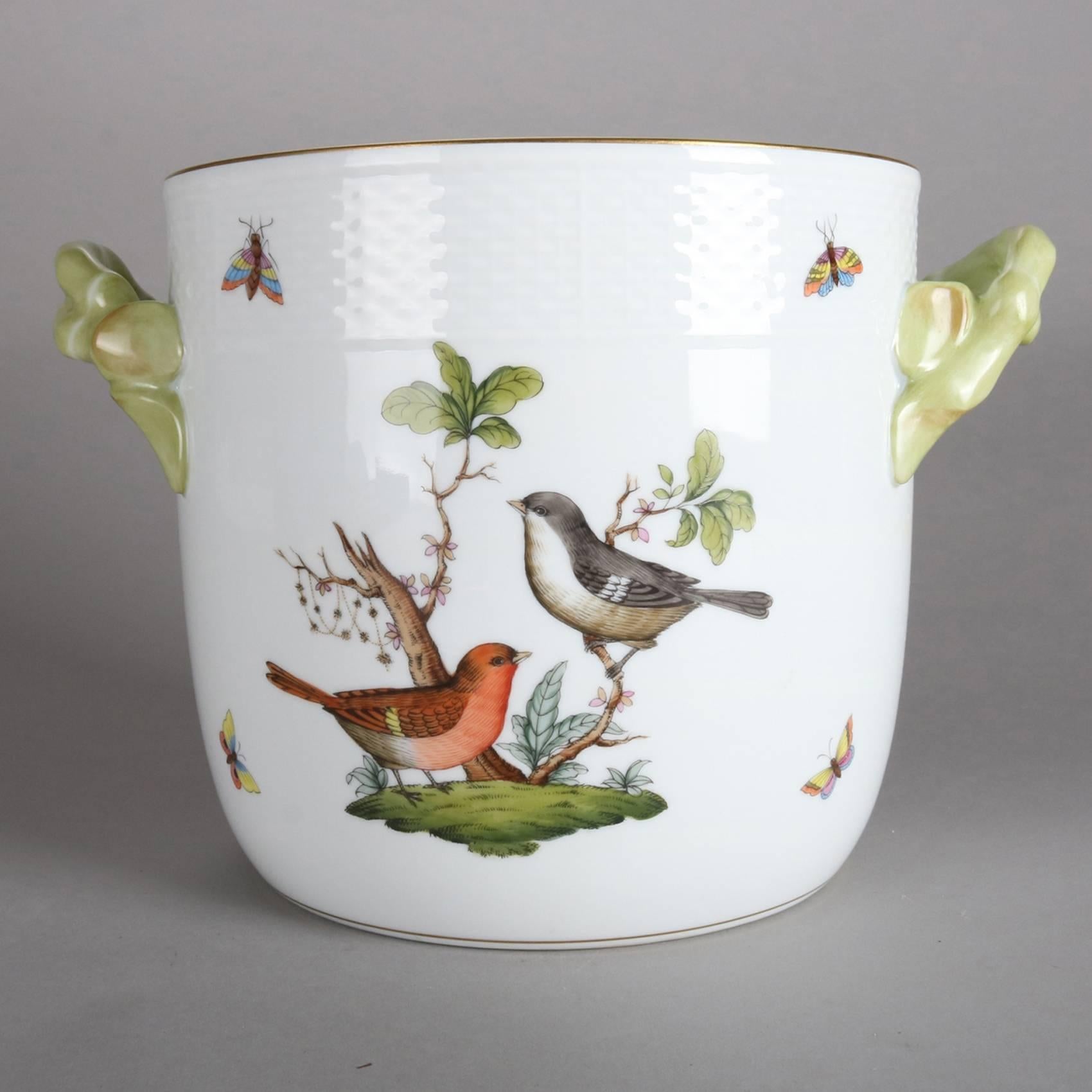 Hungarian Porcelain Rothschild Bird Ice Bucket by Herend, 20th Century 5