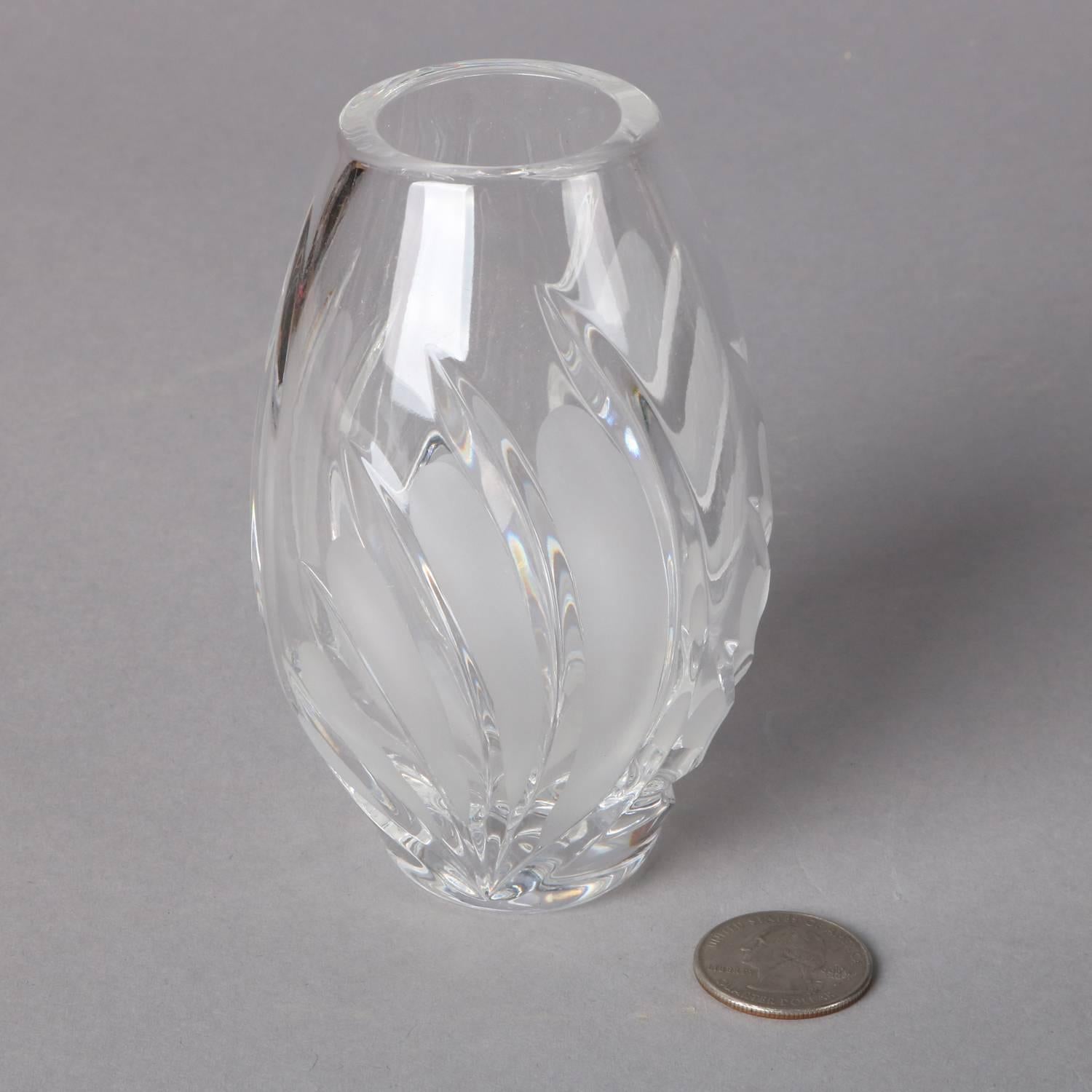 20th Century Irish Coventry Posy Cut Crystal Petite Vase, Waterford Marquis Collection