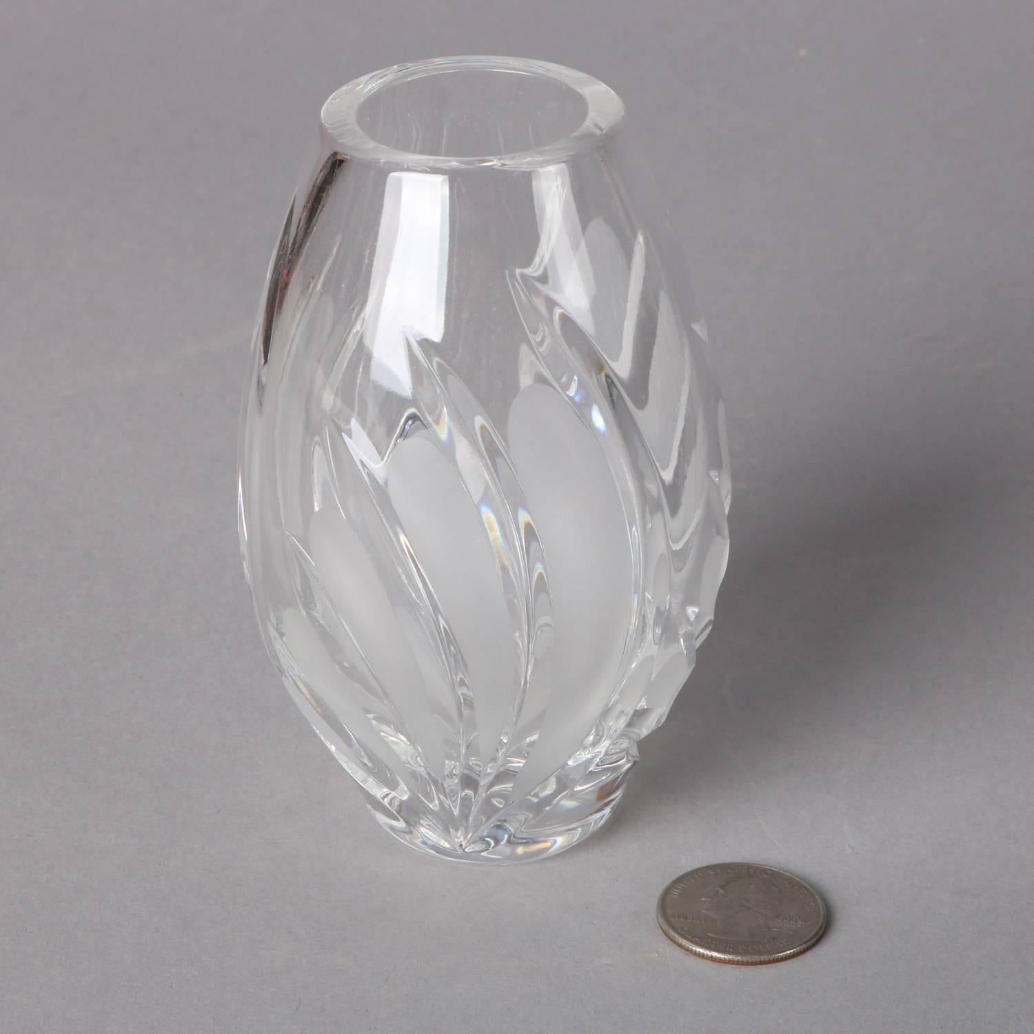 20th Century Irish Coventry Posy Cut Crystal Petite Vase, Waterford Marquis Collection For Sale