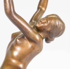 Nudo di donna danzante con nacchere, H. H. Calot, Art Deco