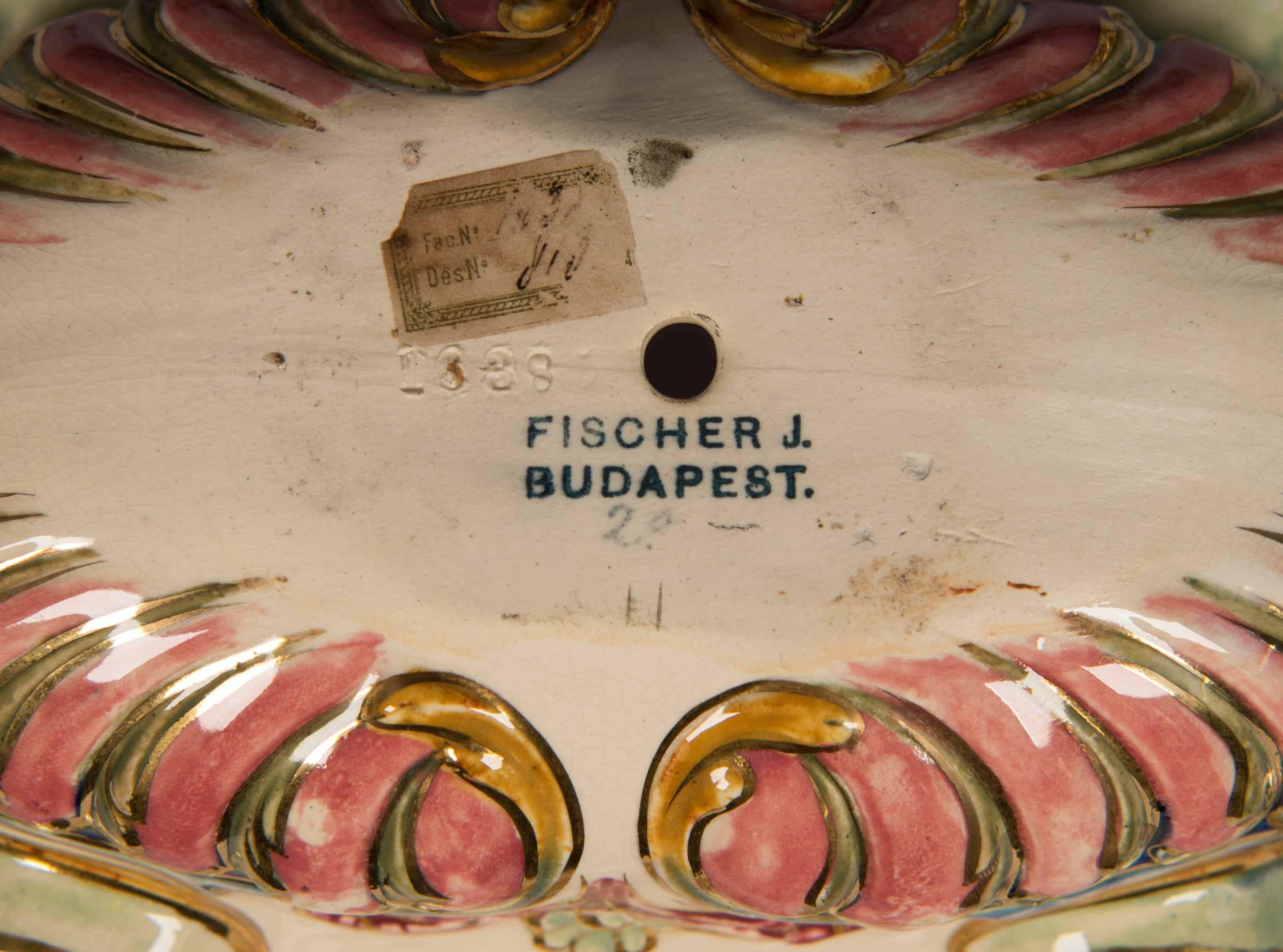 Hungarian Made Table Centrepiece with Cherubs, Fischer, Budapest 3