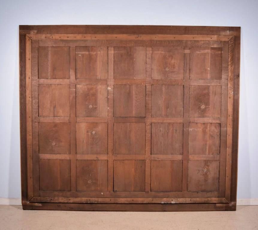 Inlaid Antique Boiserie/Paneling/Wainscoting in Oak Wood For Sale 2