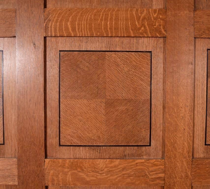 Inlaid Antique Boiserie/Paneling/Wainscoting in Oak Wood In Excellent Condition For Sale In Wingene, BE