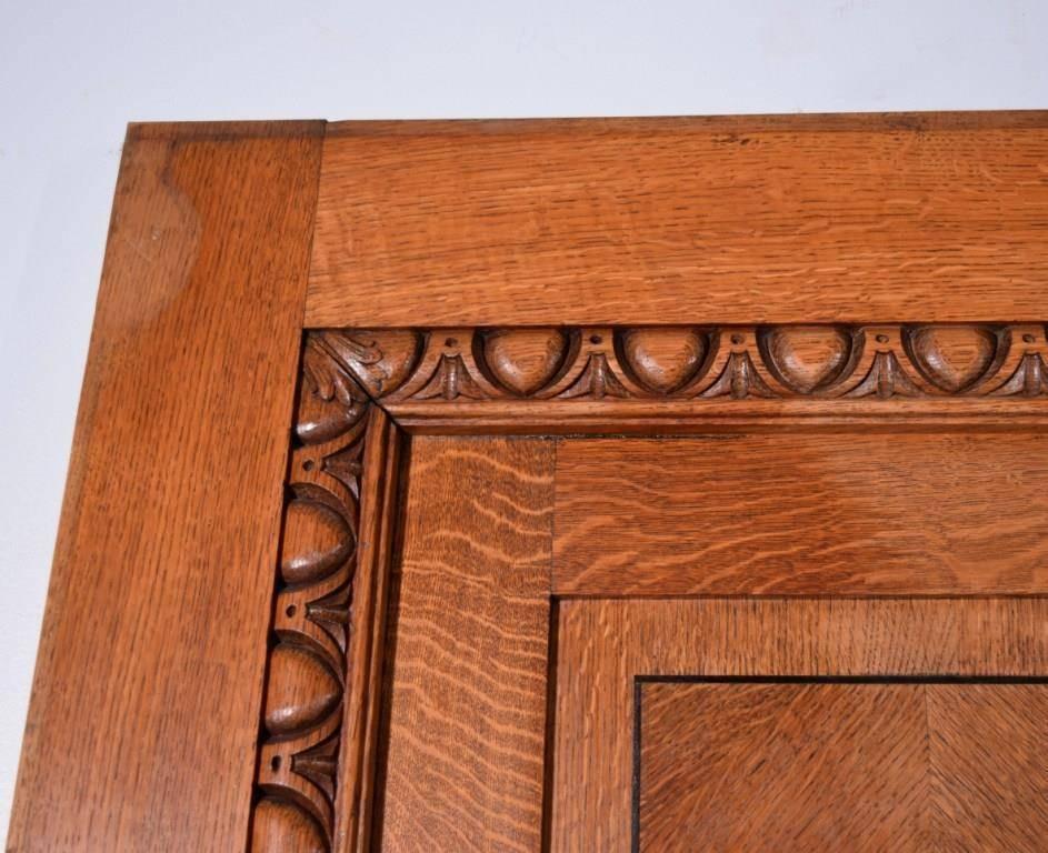 Belgian Inlaid Antique Boiserie/Paneling/Wainscoting in Oak Wood For Sale