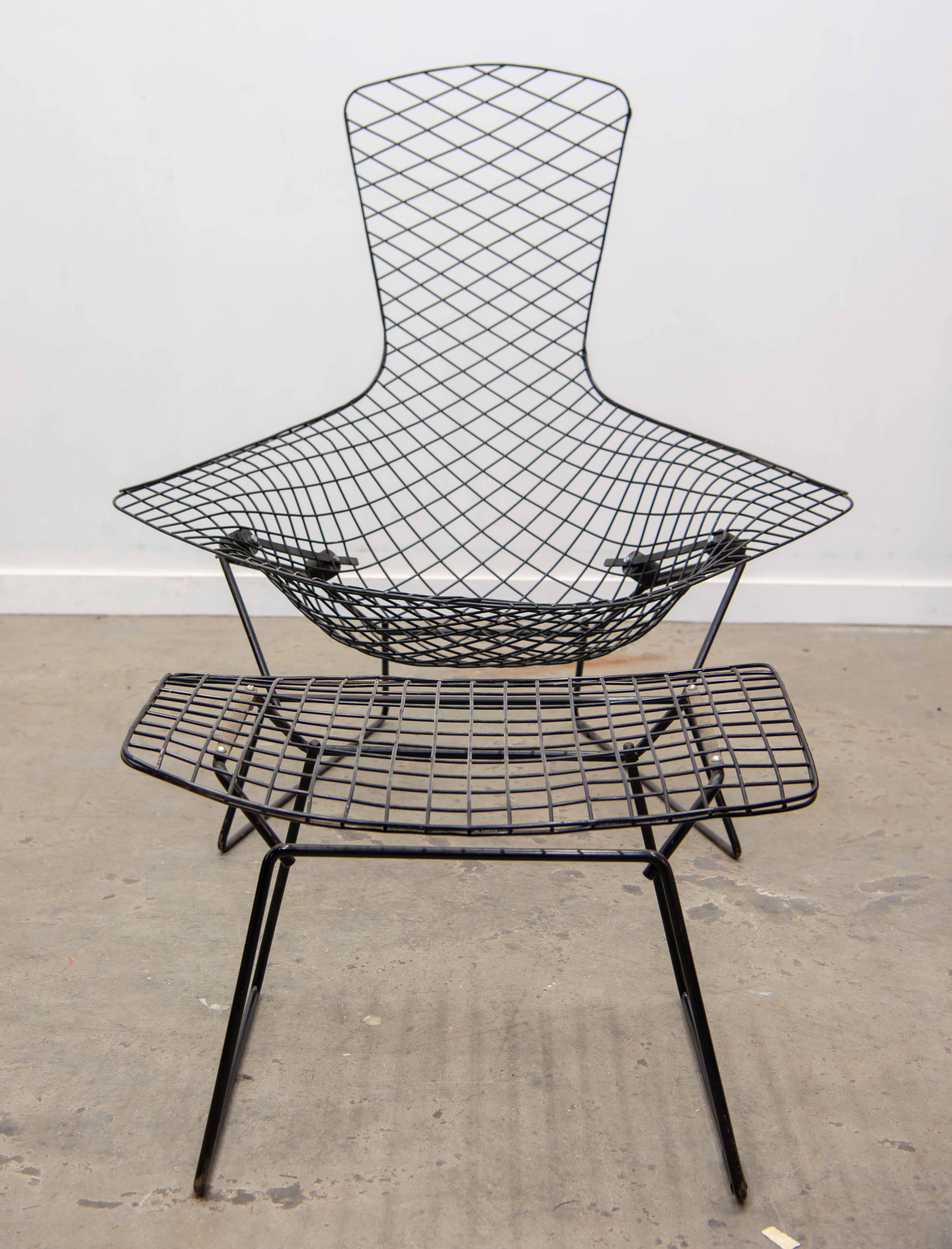 Harry Bertoia for Knoll International, Bird Chair with Ottoman 5