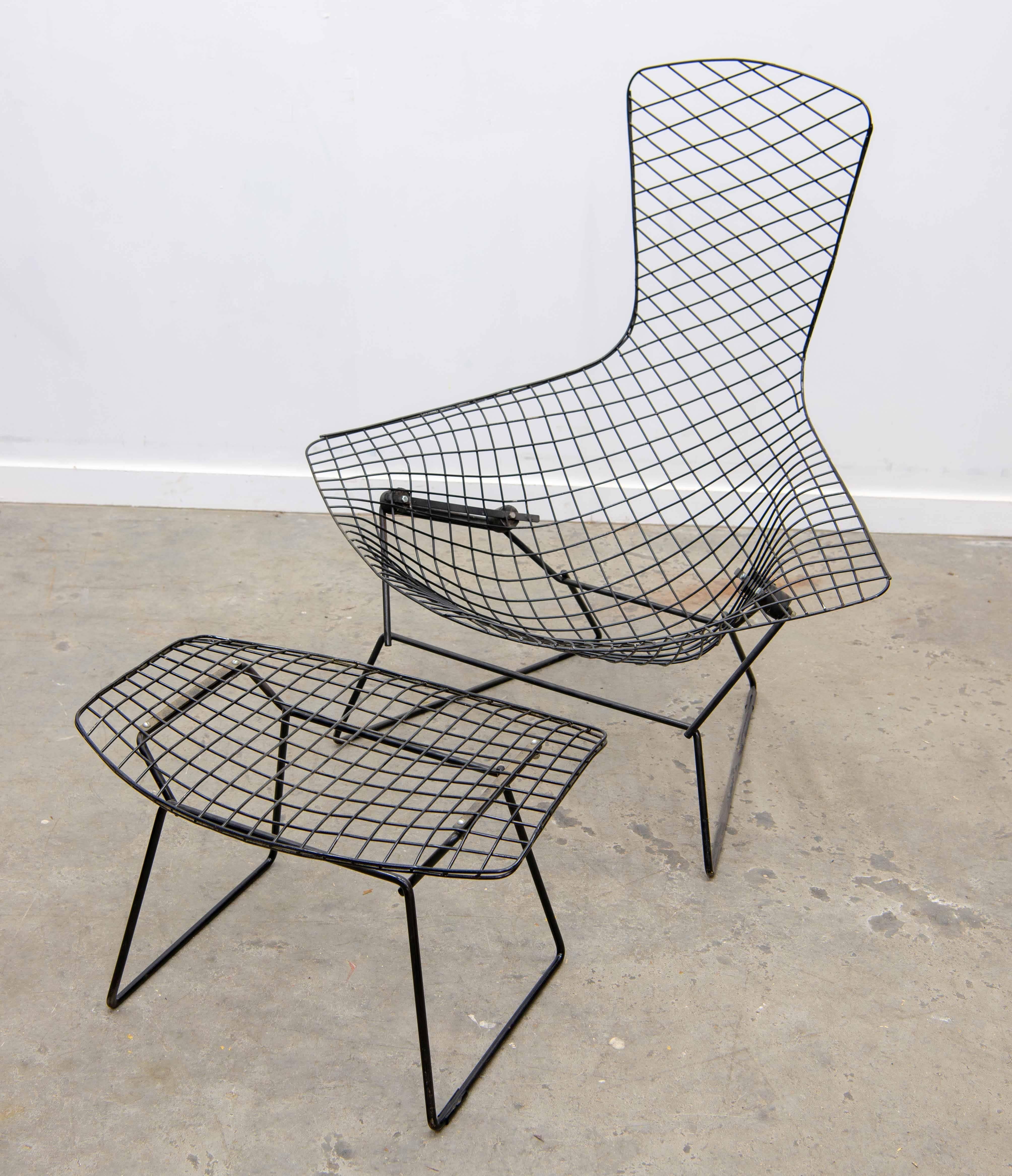Harry Bertoia for Knoll International, Bird Chair with Ottoman 2