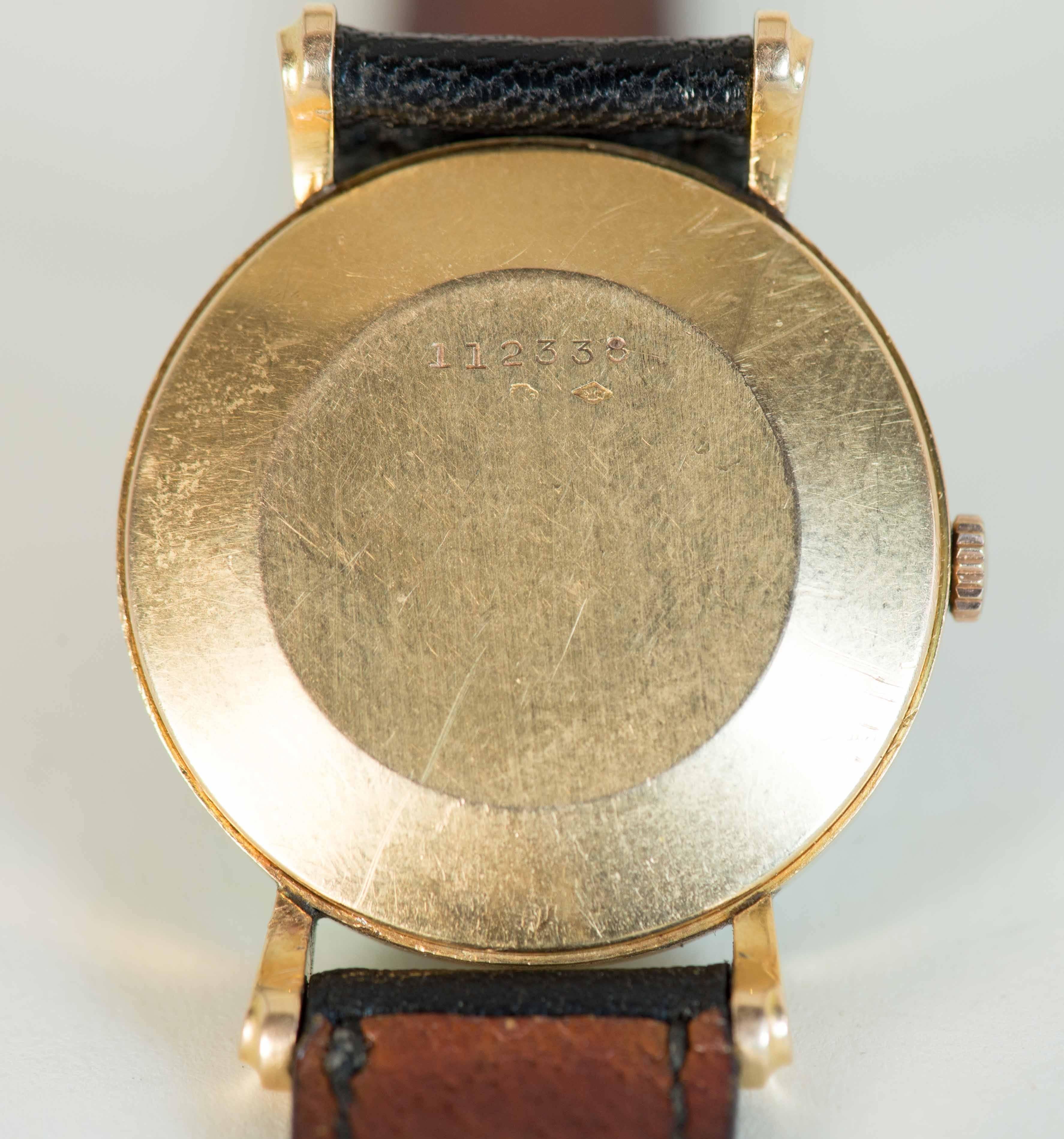 18-Karat Gold Jeager Le Coultre Dress Watch, 1950 2