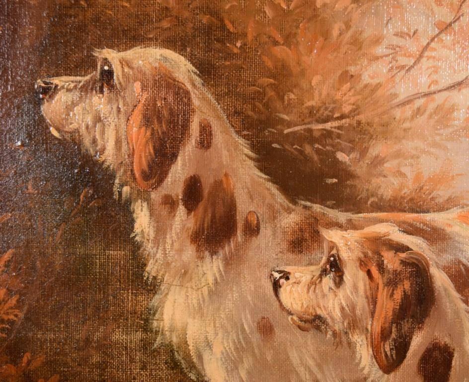 antique hunting dog paintings