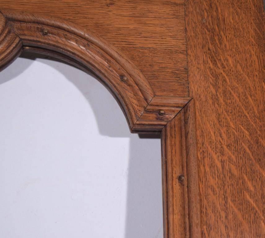 Pair of Antique French Oakwood Doors with Windows For Sale 2