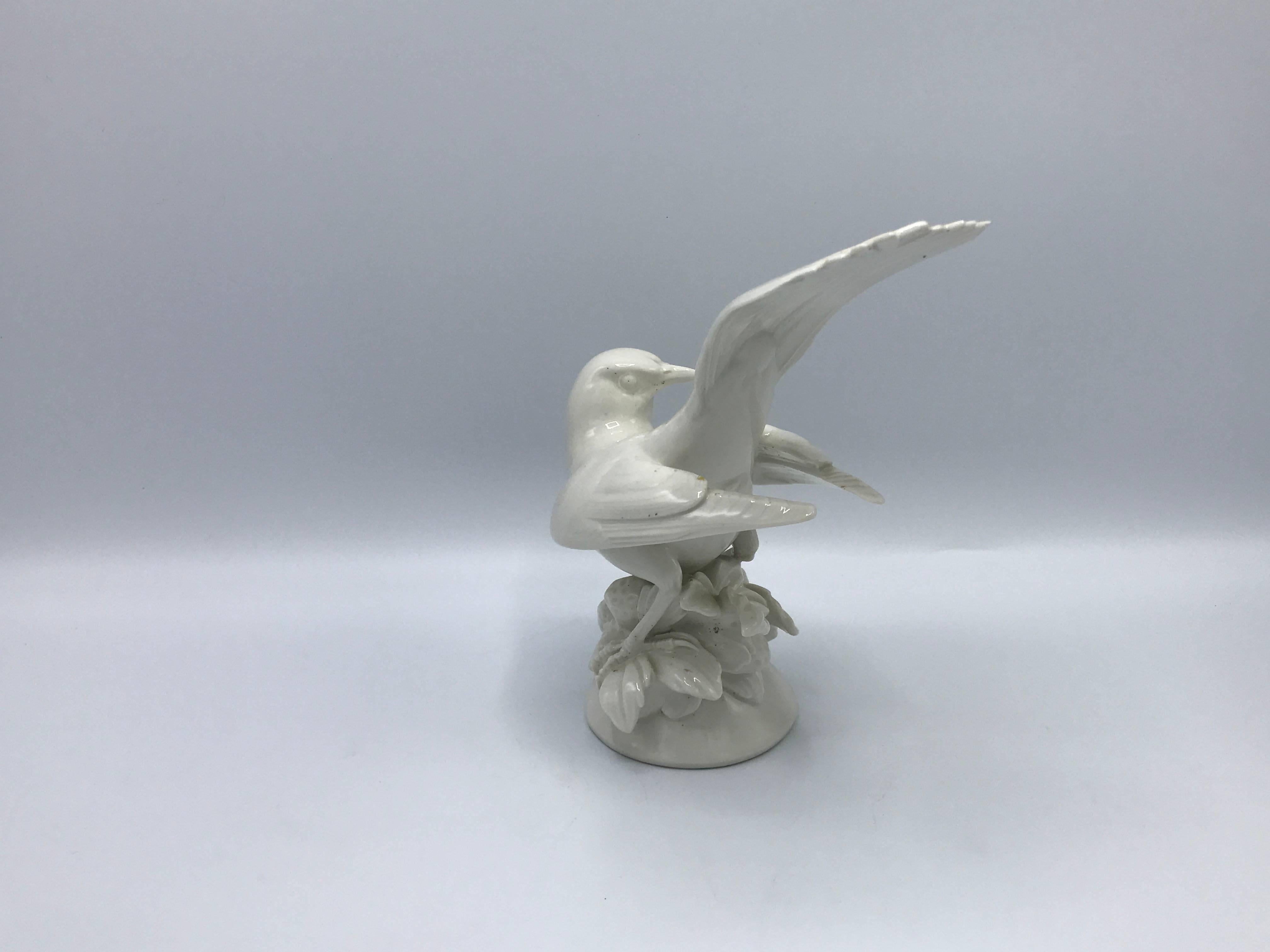 Offered is a gorgeous, 1960s Blanc de Chine bird statue figurine.