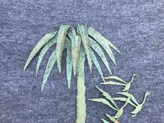1960s, Italian Bronze Palm Tree Wall Sculpture