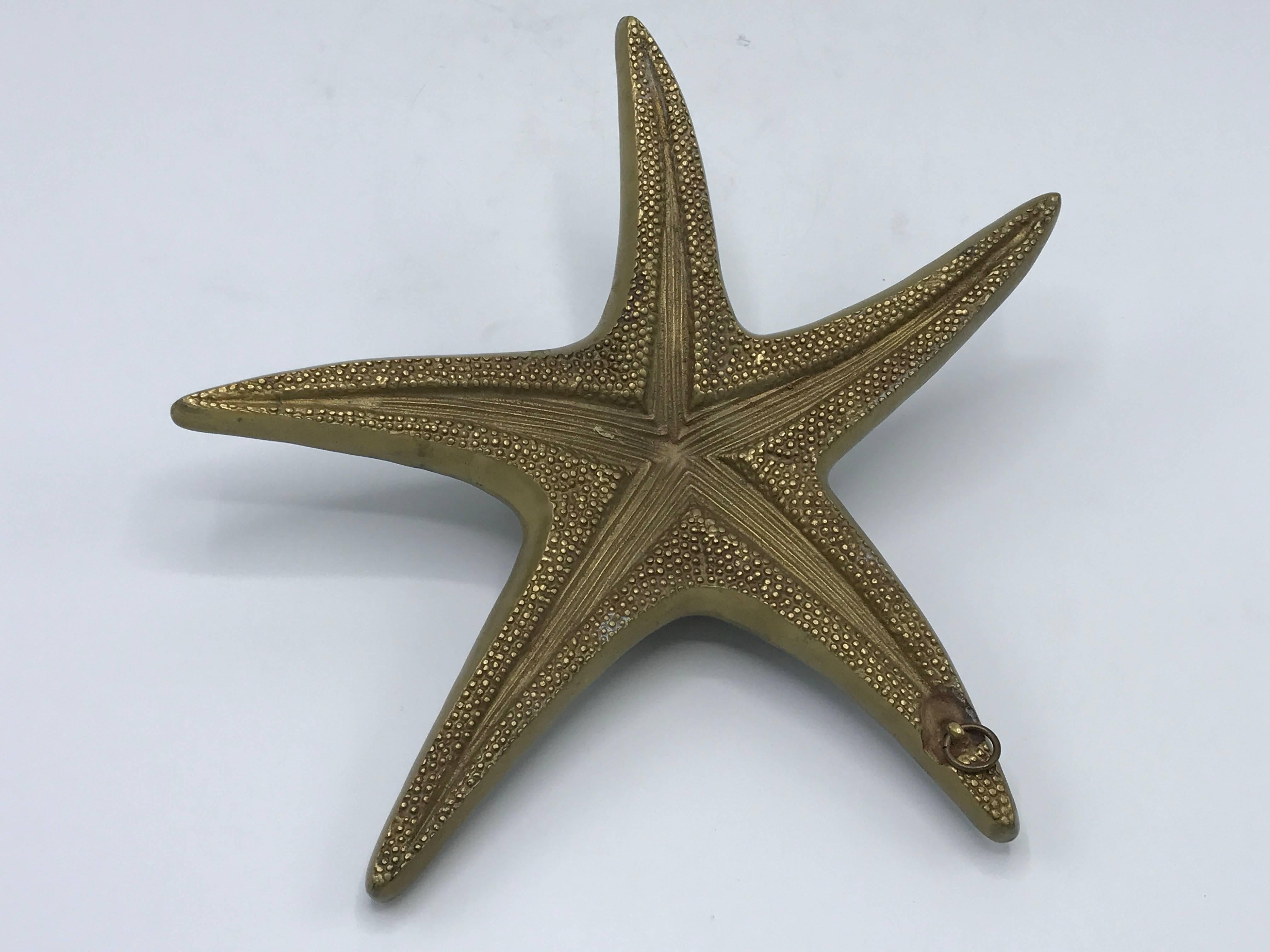 20th Century 1960s Brass Starfish Sculpture