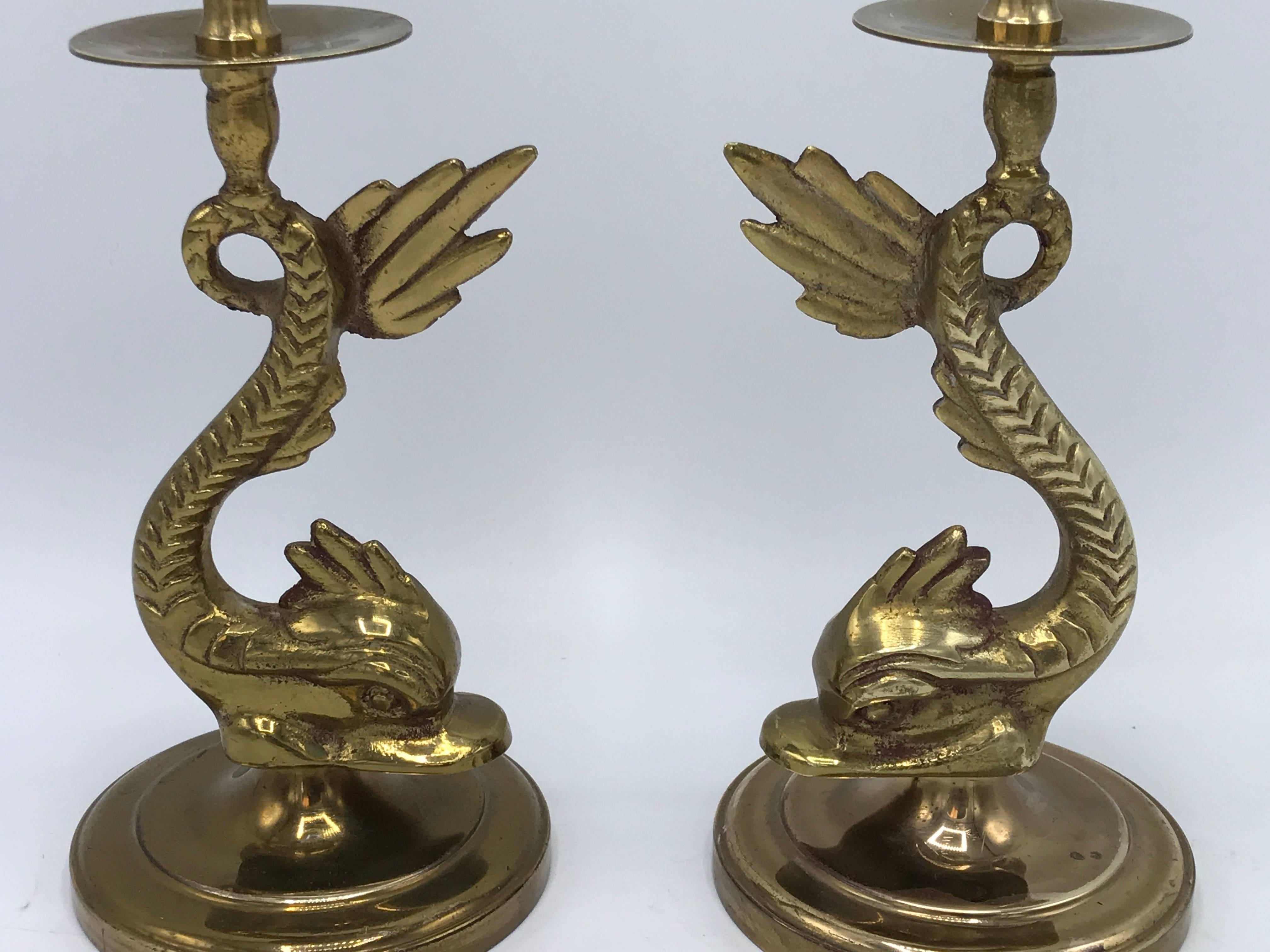 brass fish candle holder
