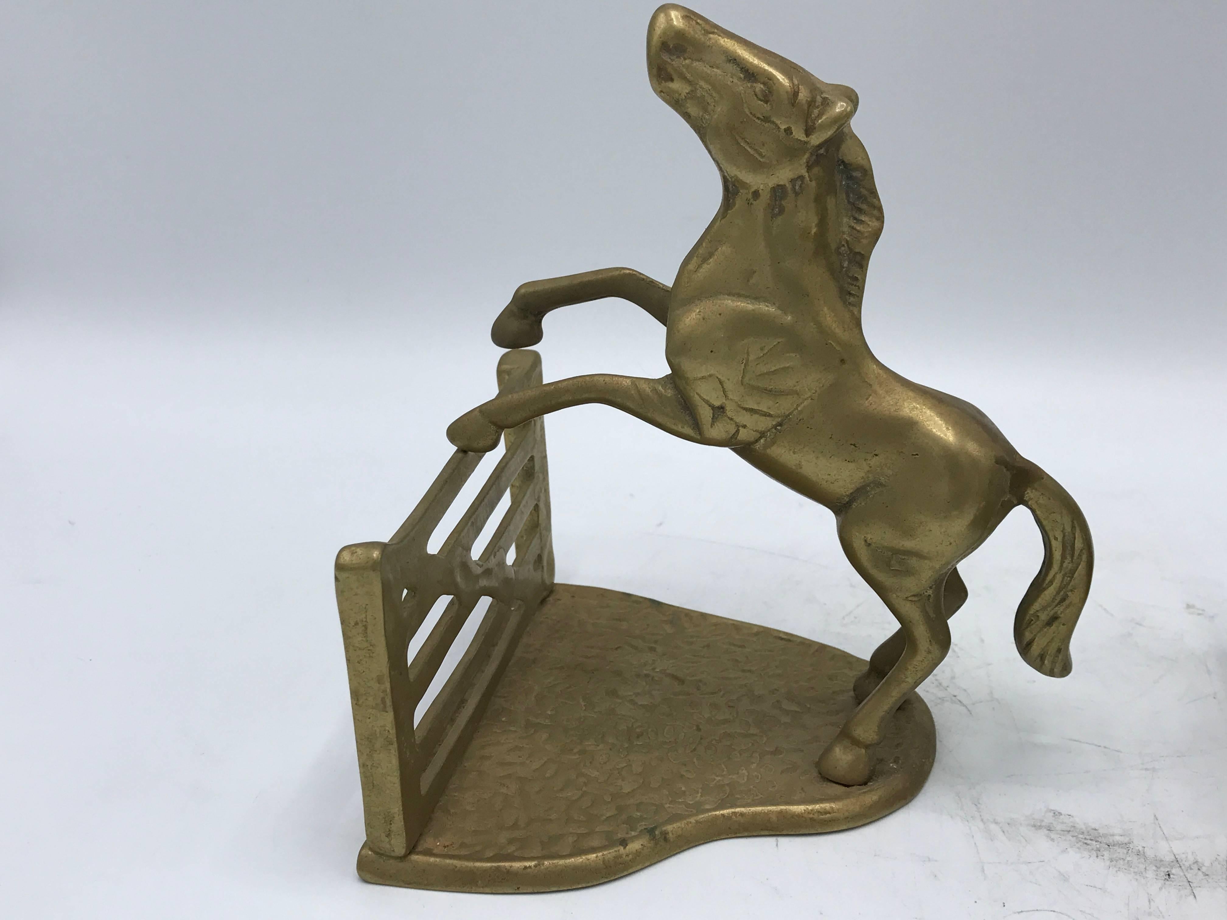 20th Century 1970s Horse Bookends, Pair
