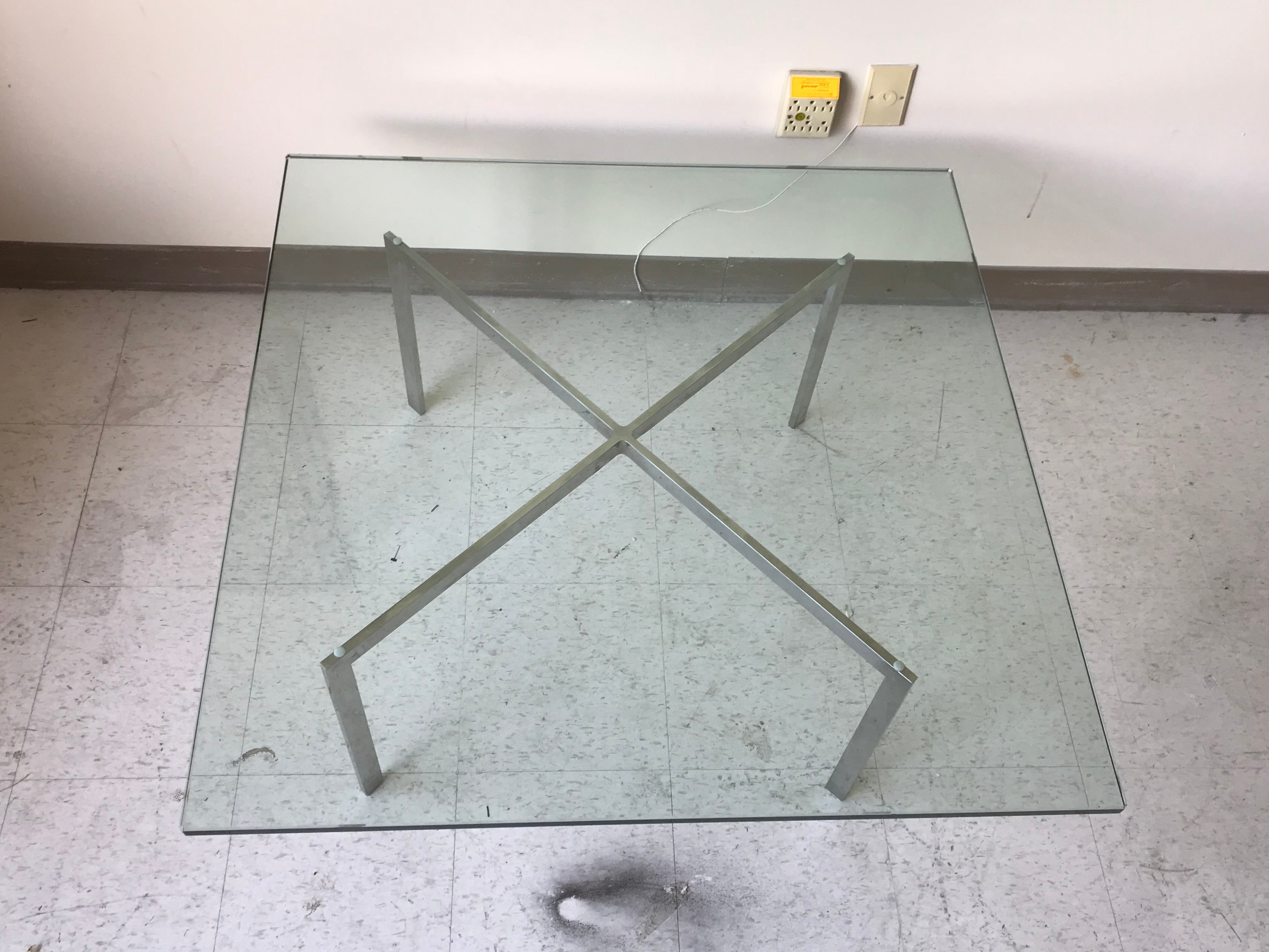 1970S Knoll Mies Van Der Rohe Barcelona Coffee Table With 1970S Knoll Mies Van Der Rohe Barcelona Coffee Table With
