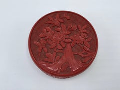 1950s Cinnabar Cloissonné Lidded Box
