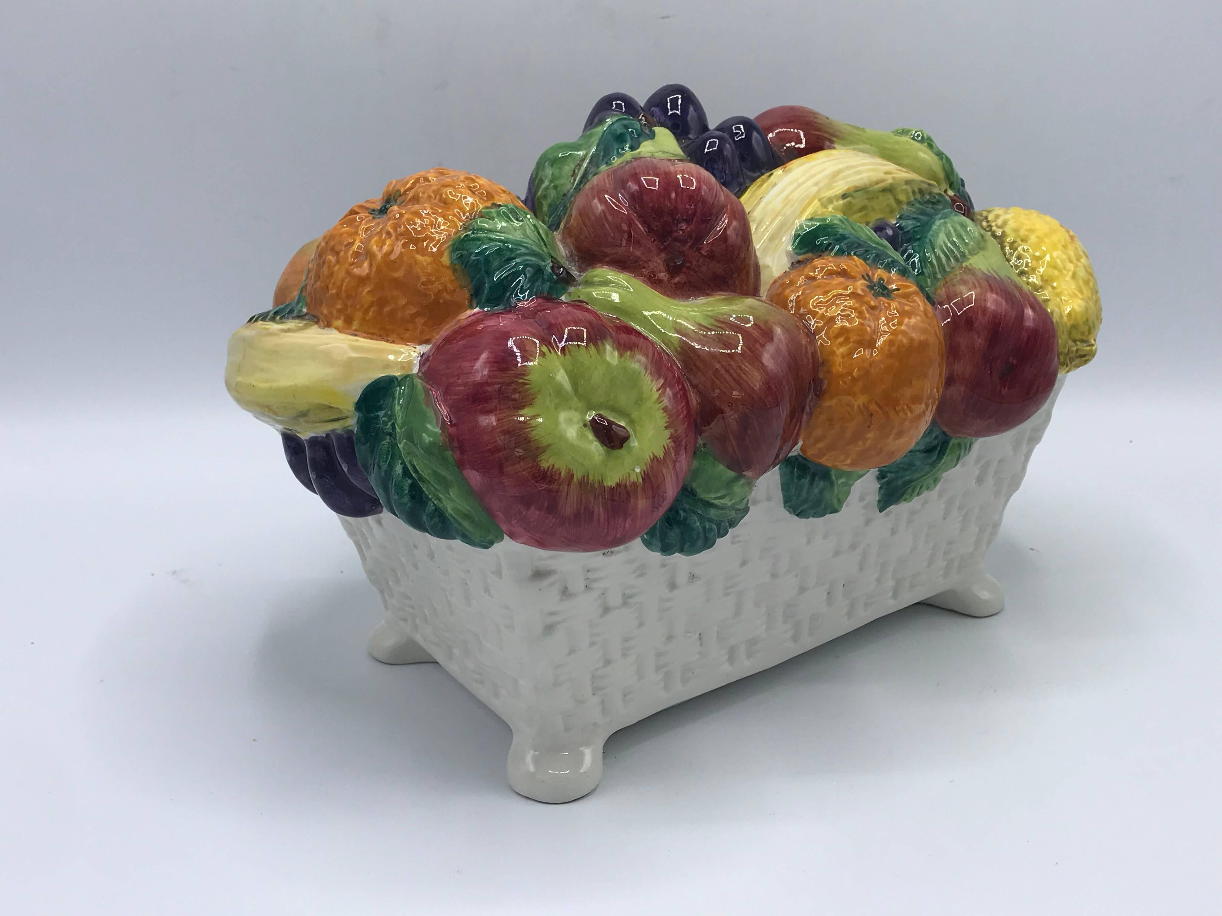 ceramic fruit basket for centerpiece