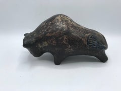 1960s Bitossi Style Italian Pottery Bull Sculpture
