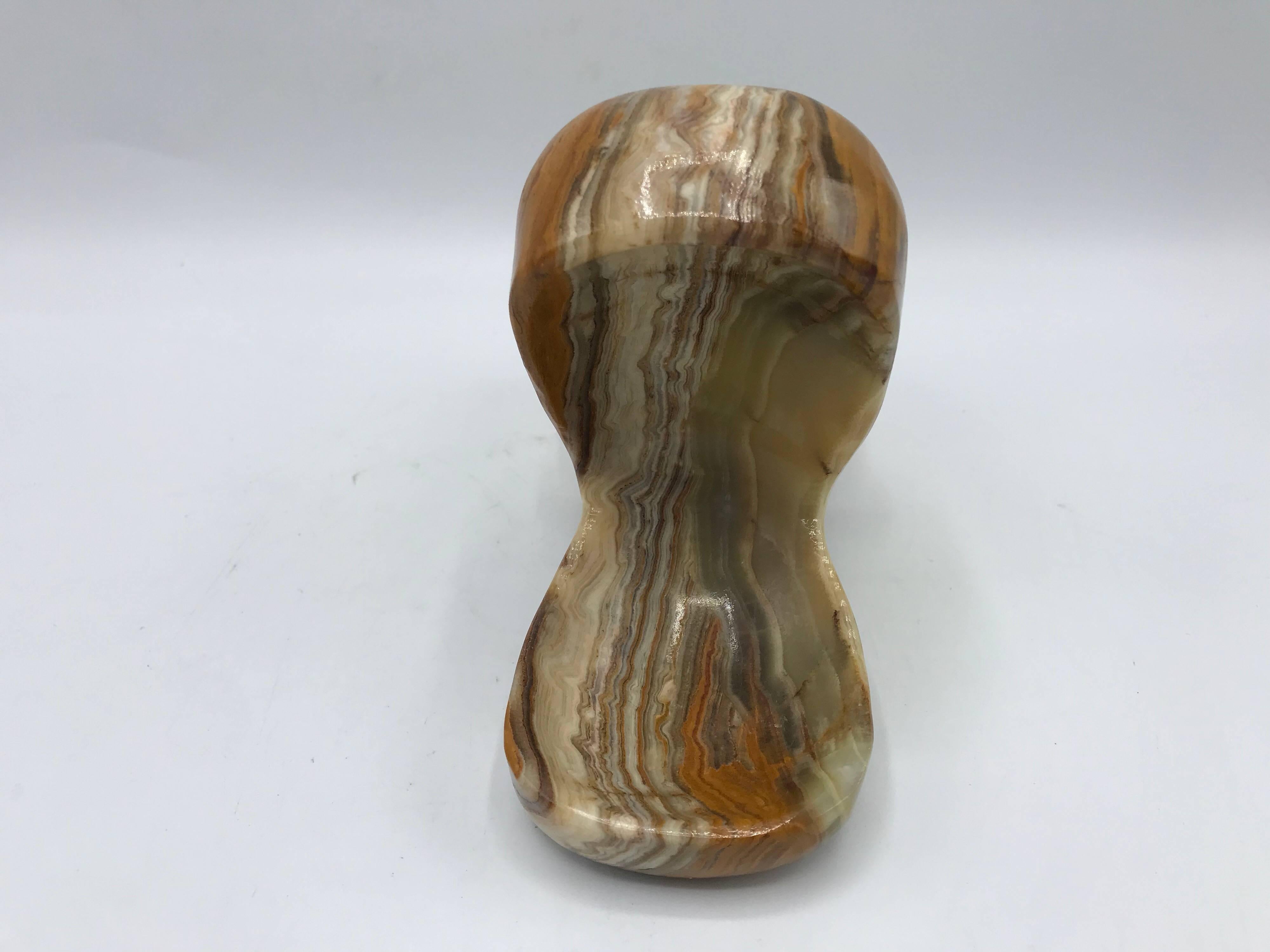 1970s Italian Onyx Hippo Sculpture Ring Dish 1