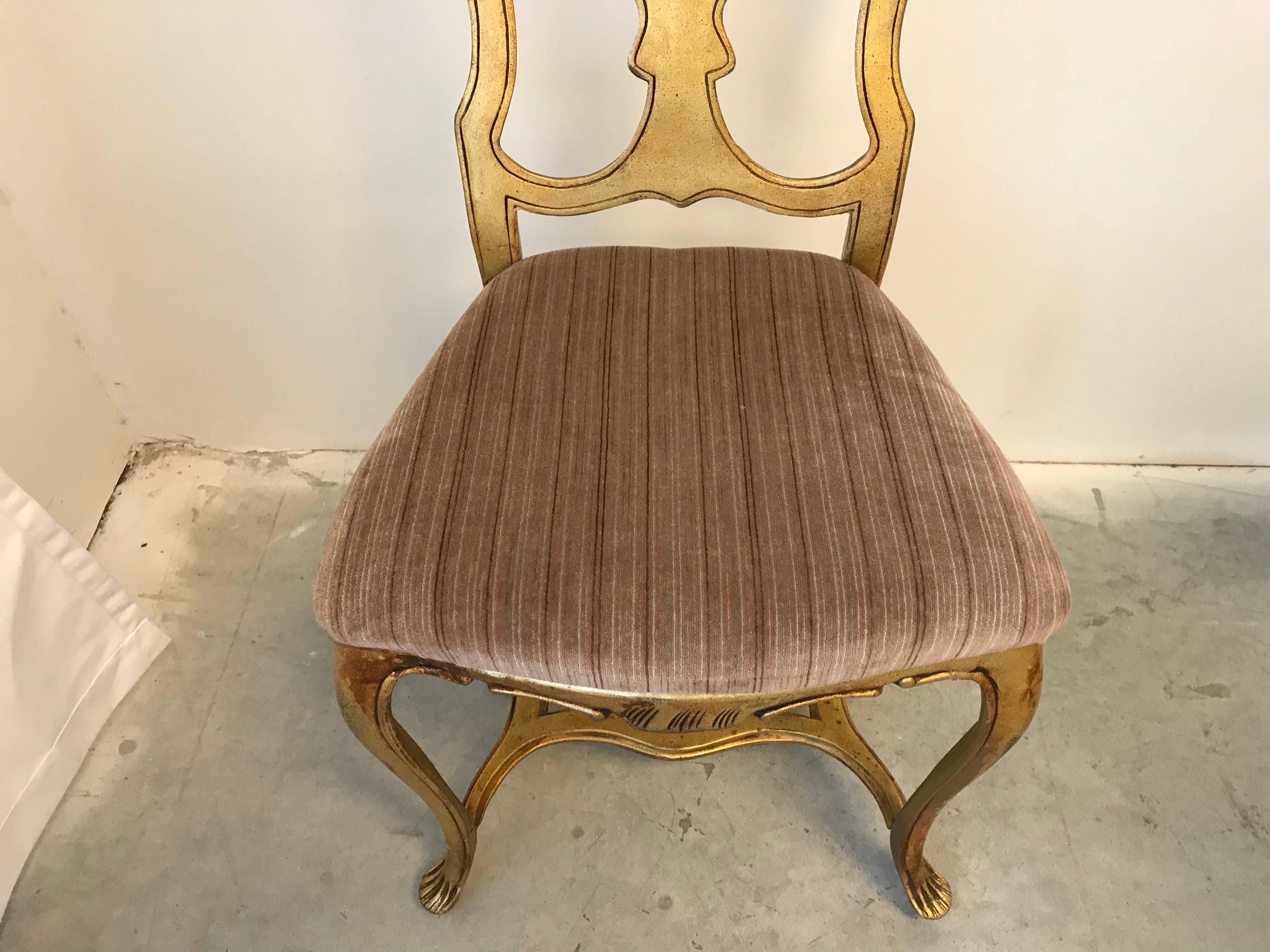 1980s Arthur Court Lily Dining Table and Chair Set, Set of Five In Good Condition In Richmond, VA