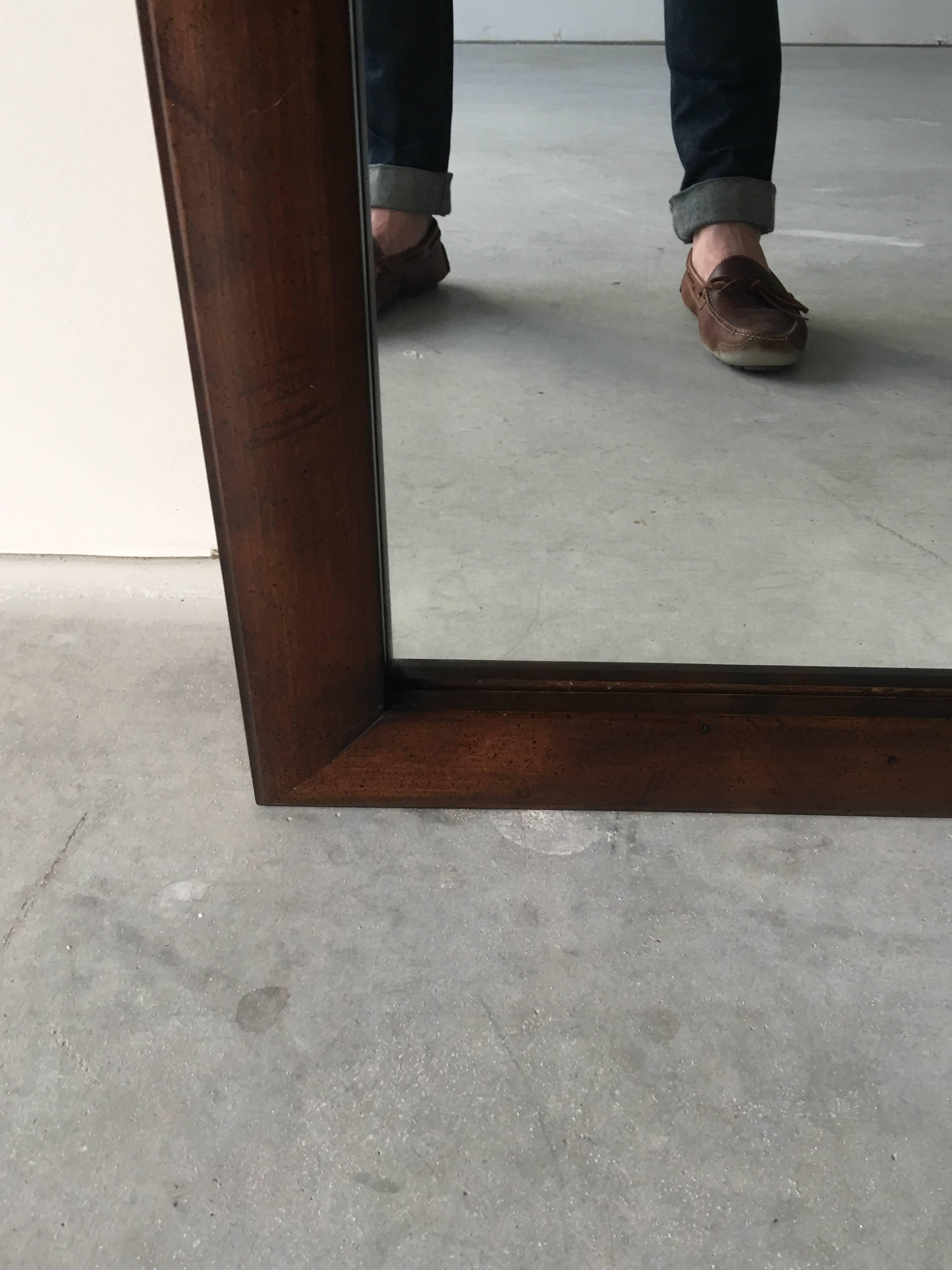 1970s Mahogany Fretwork Mirror In Excellent Condition In Richmond, VA