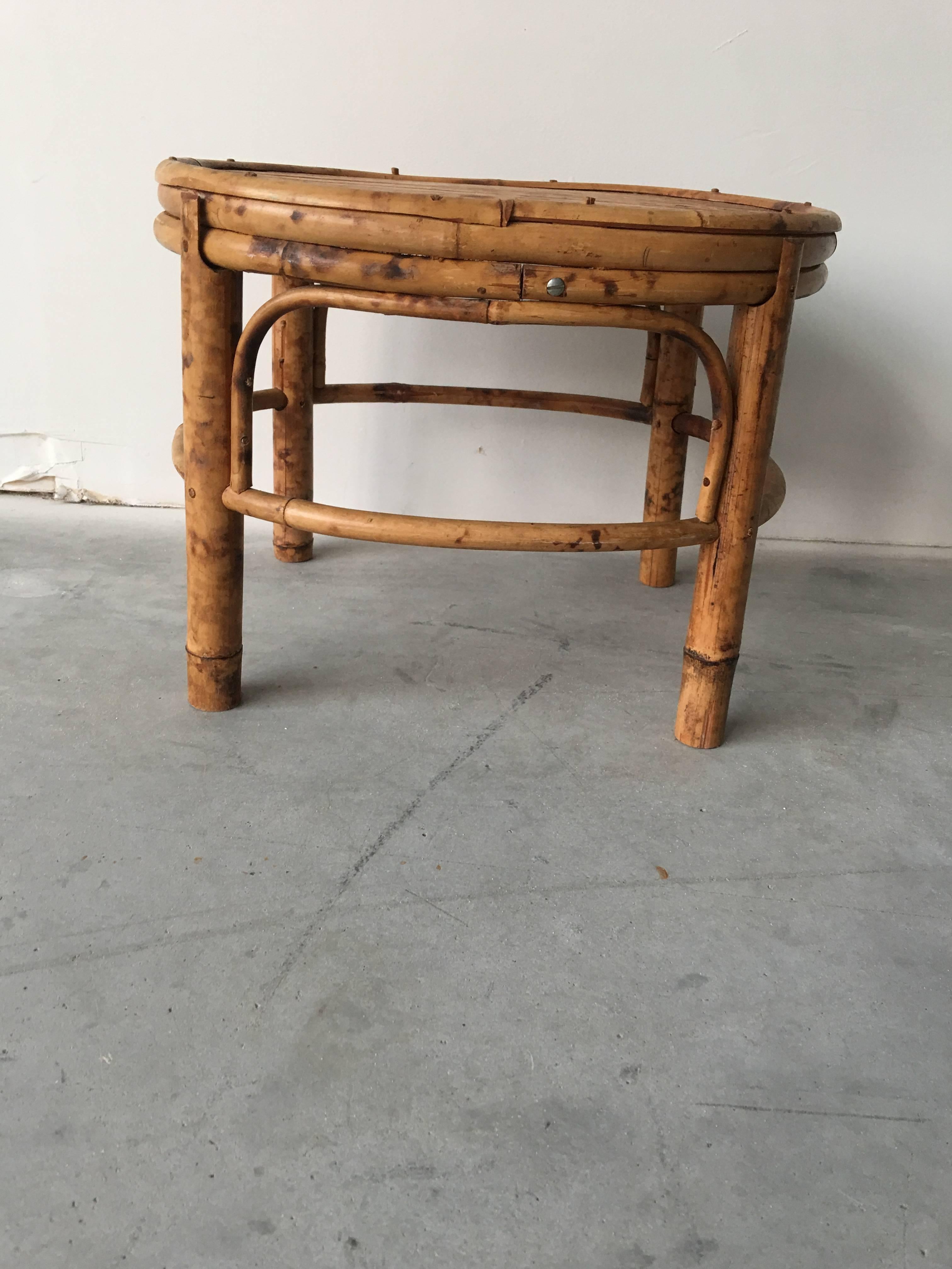 19th Century Victorian Bamboo Stool In Excellent Condition In Richmond, VA