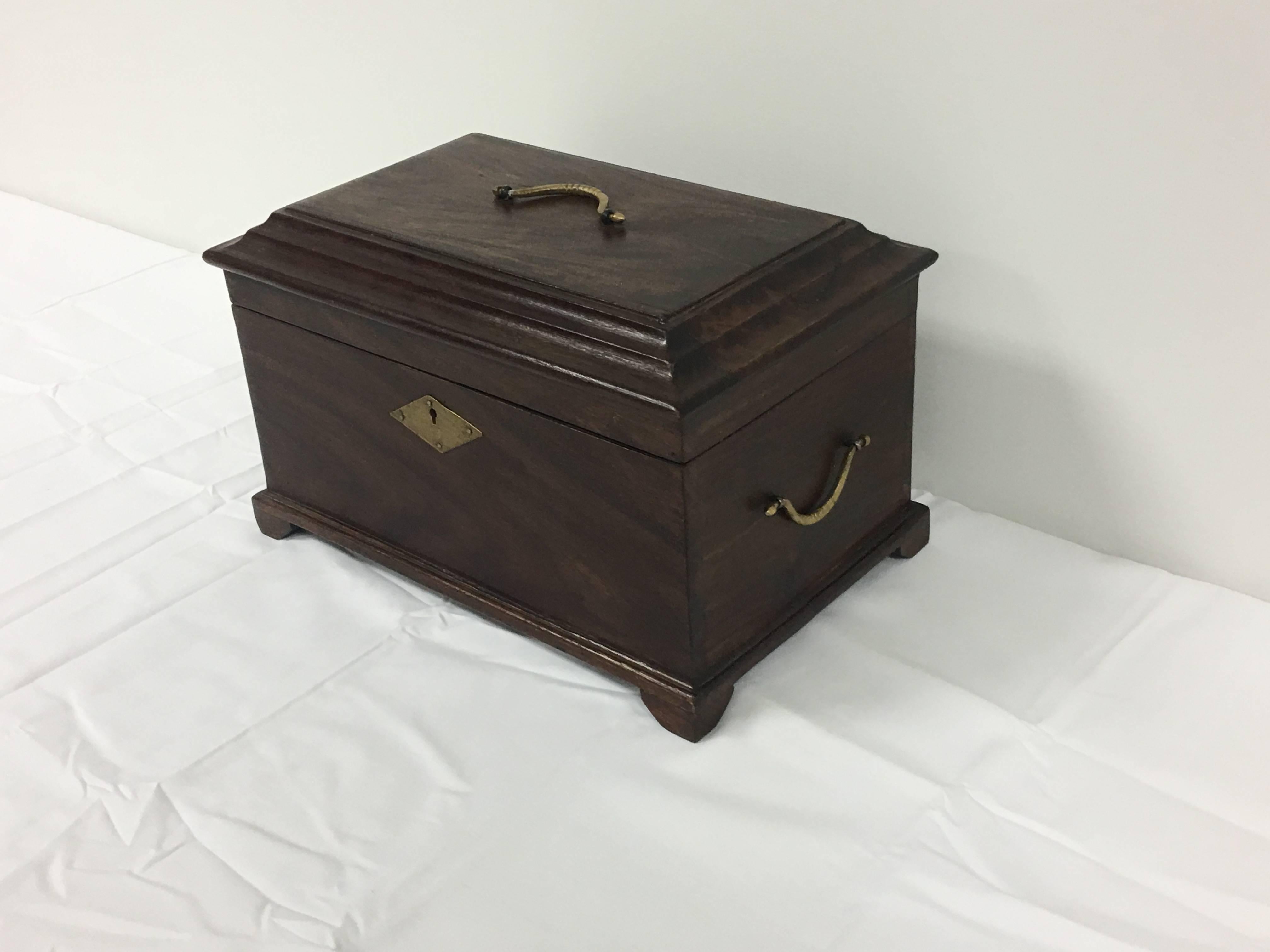 Victorian 19th Century English Mahogany Tea Caddy Box
