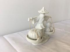 Blanc de Chine Asian Farmer Salt and Pepper Shaker Set