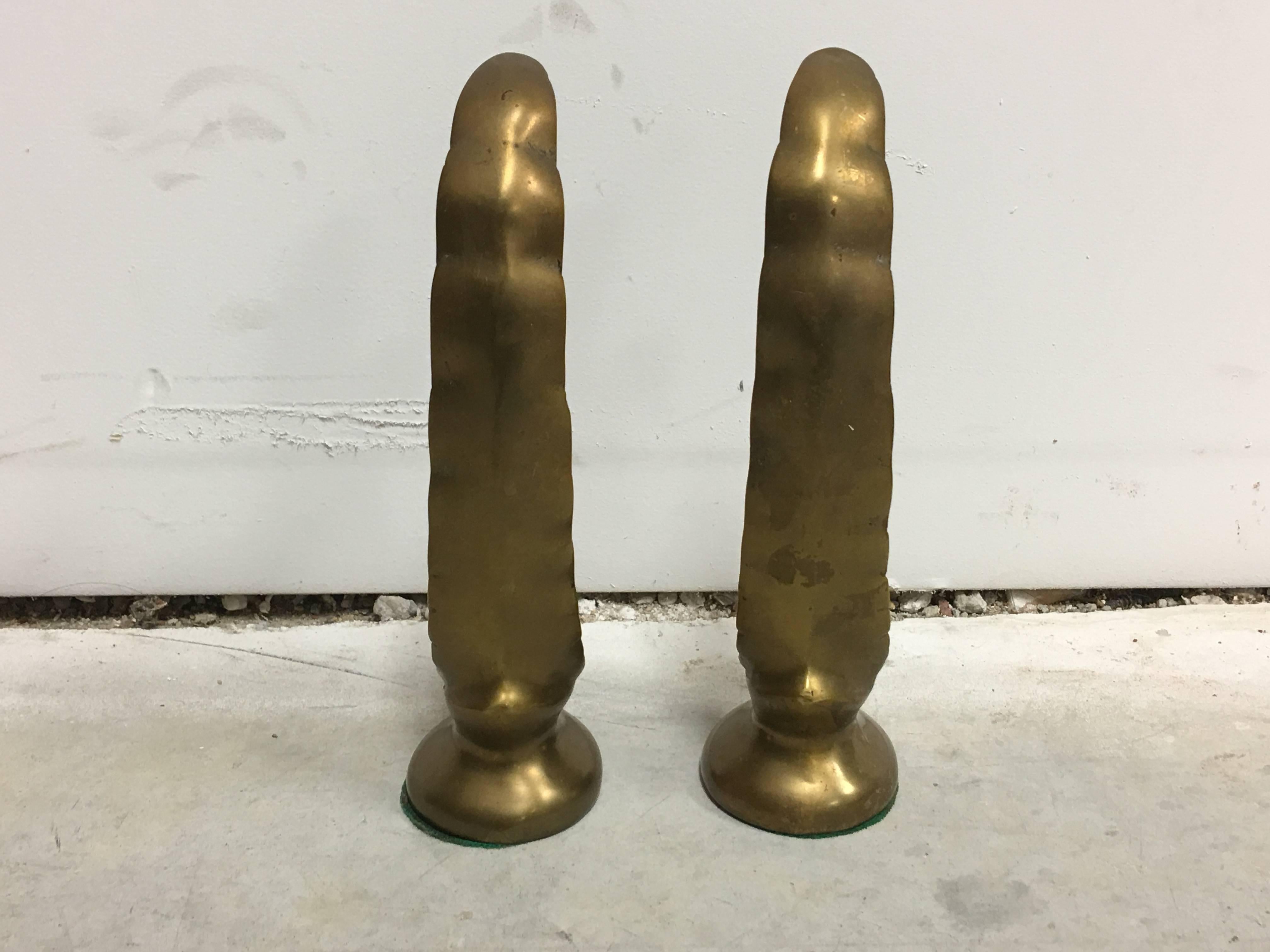 1920s Brass Swan Bookends, Pair In Excellent Condition In Richmond, VA