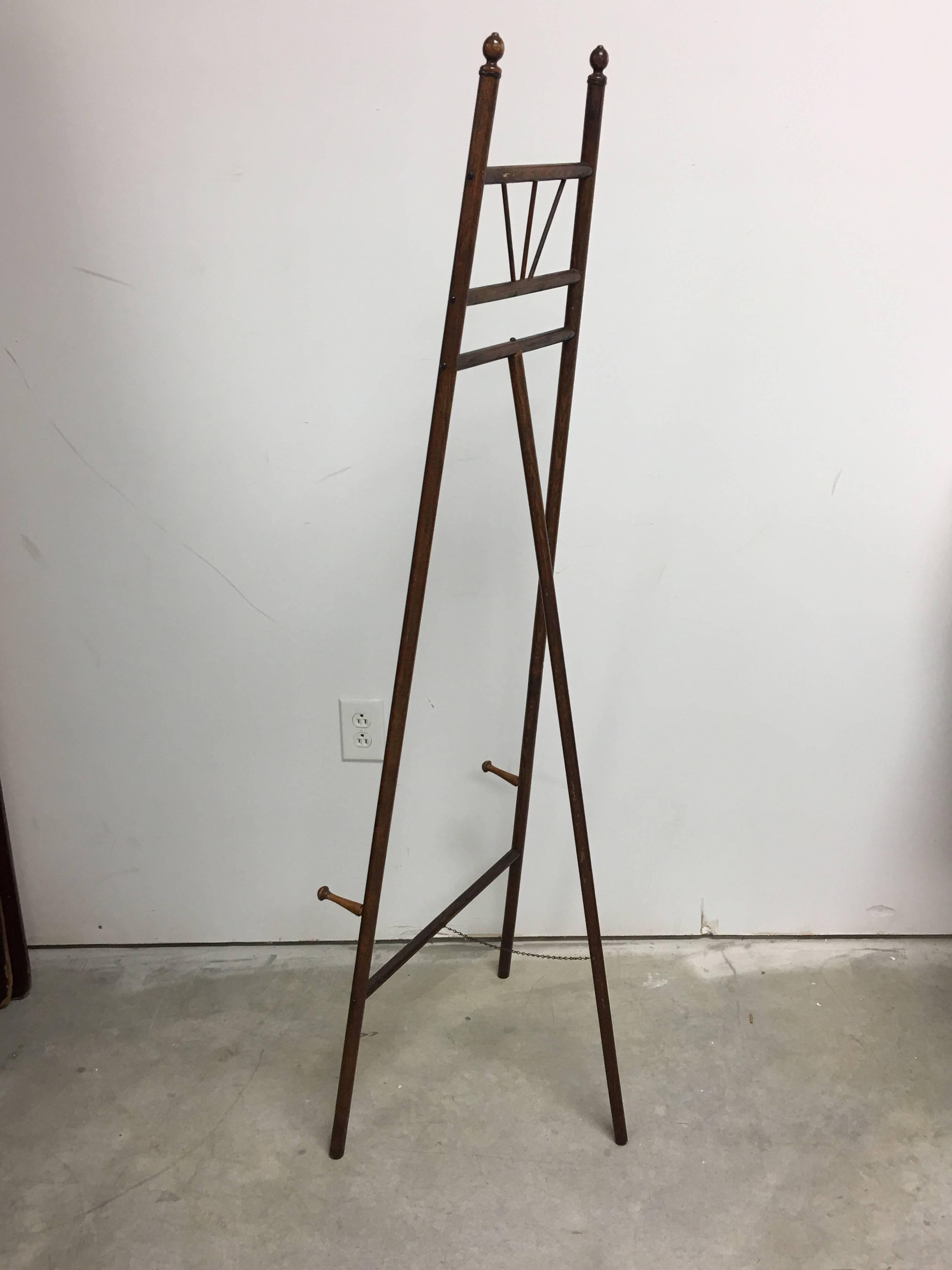 20th Century 19th Century Oak Easel For Sale
