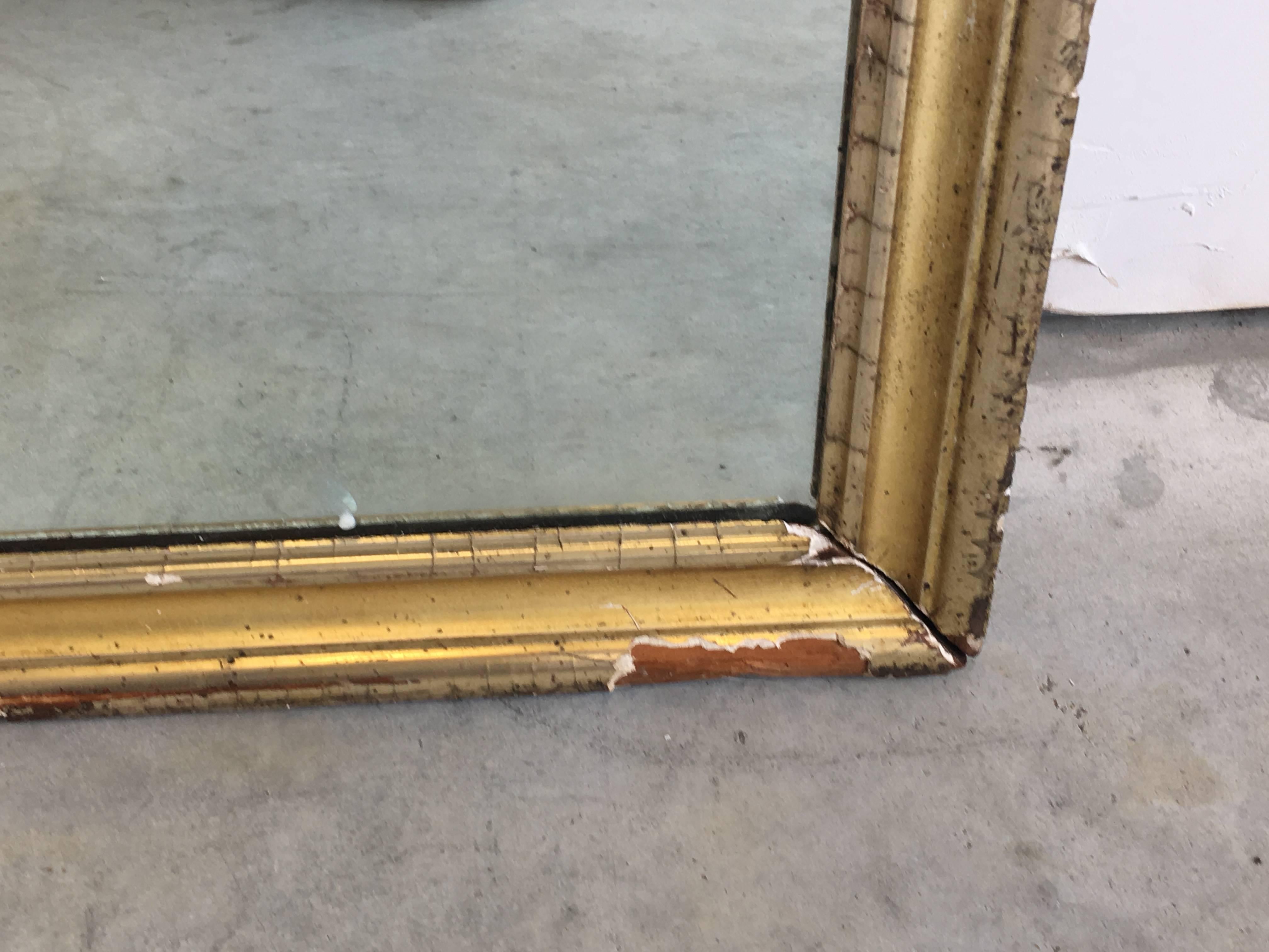 Wood 19th Century Italian Gilt Mirror