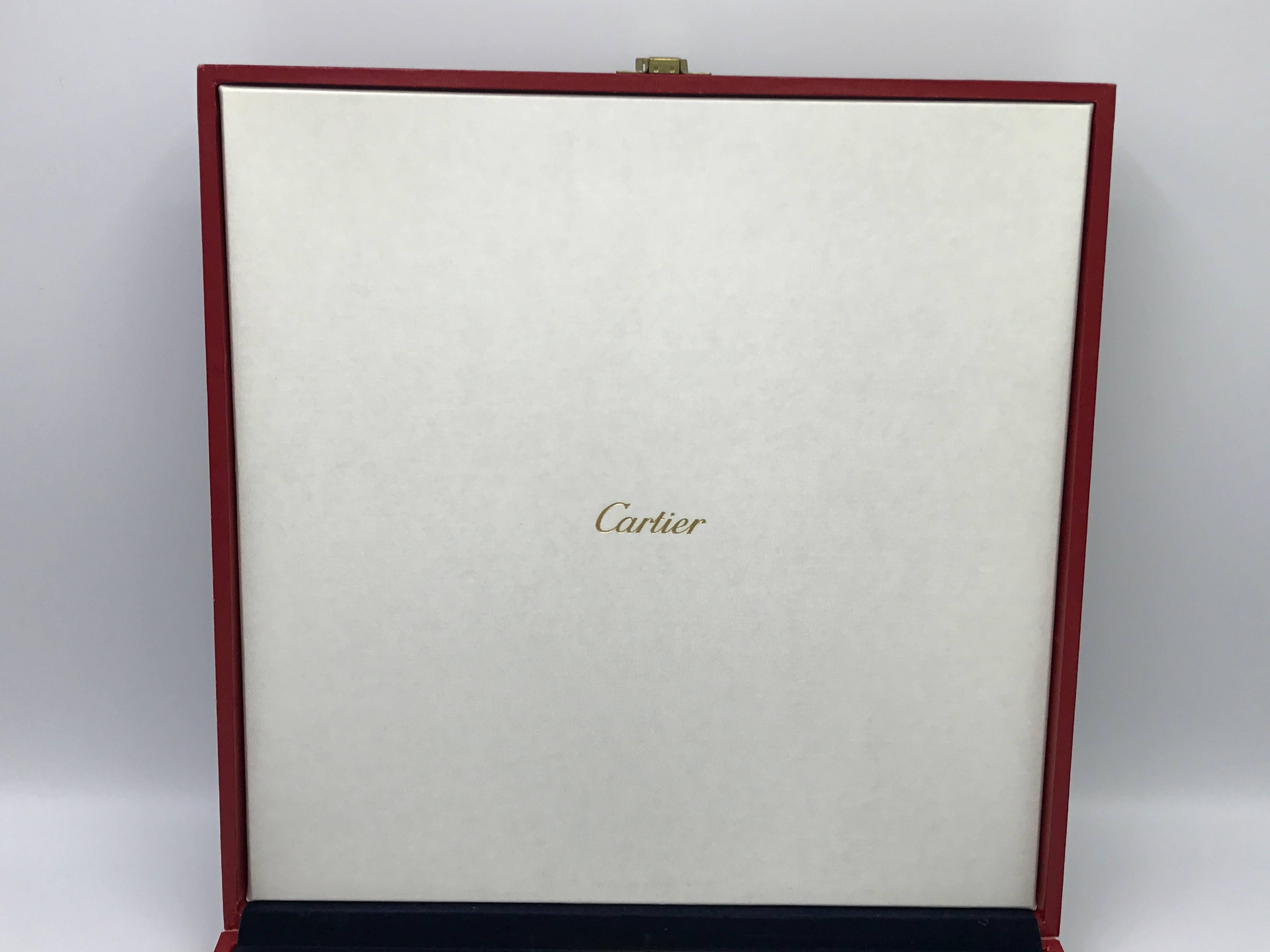 1960s Cartier Silver Serving Plate with Box For Sale at 1stDibs