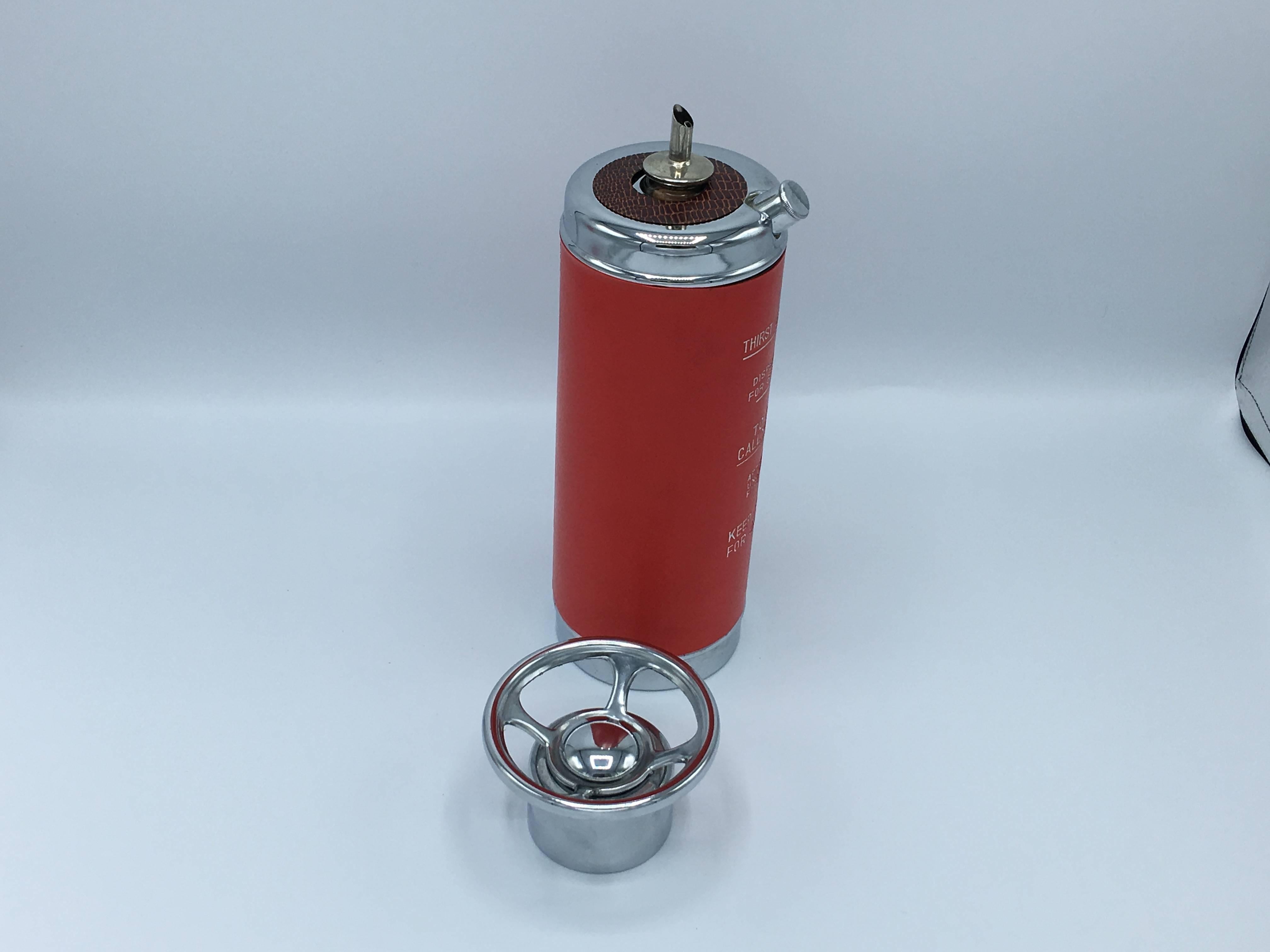 20th Century 1960s Mid-Century Modern Fire Extinguisher Decanter