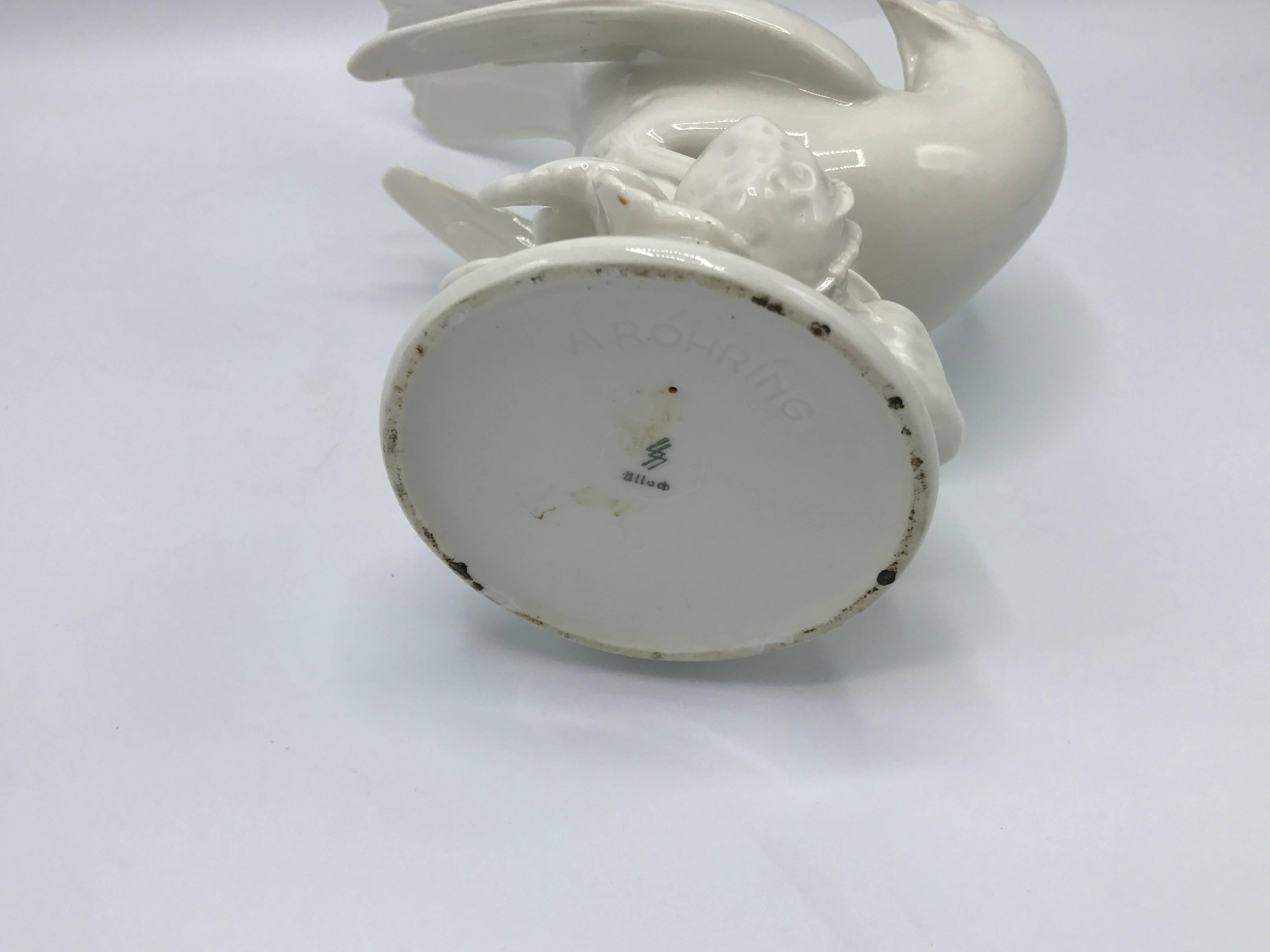 Porcelain Blanc de Chine Bird Statue