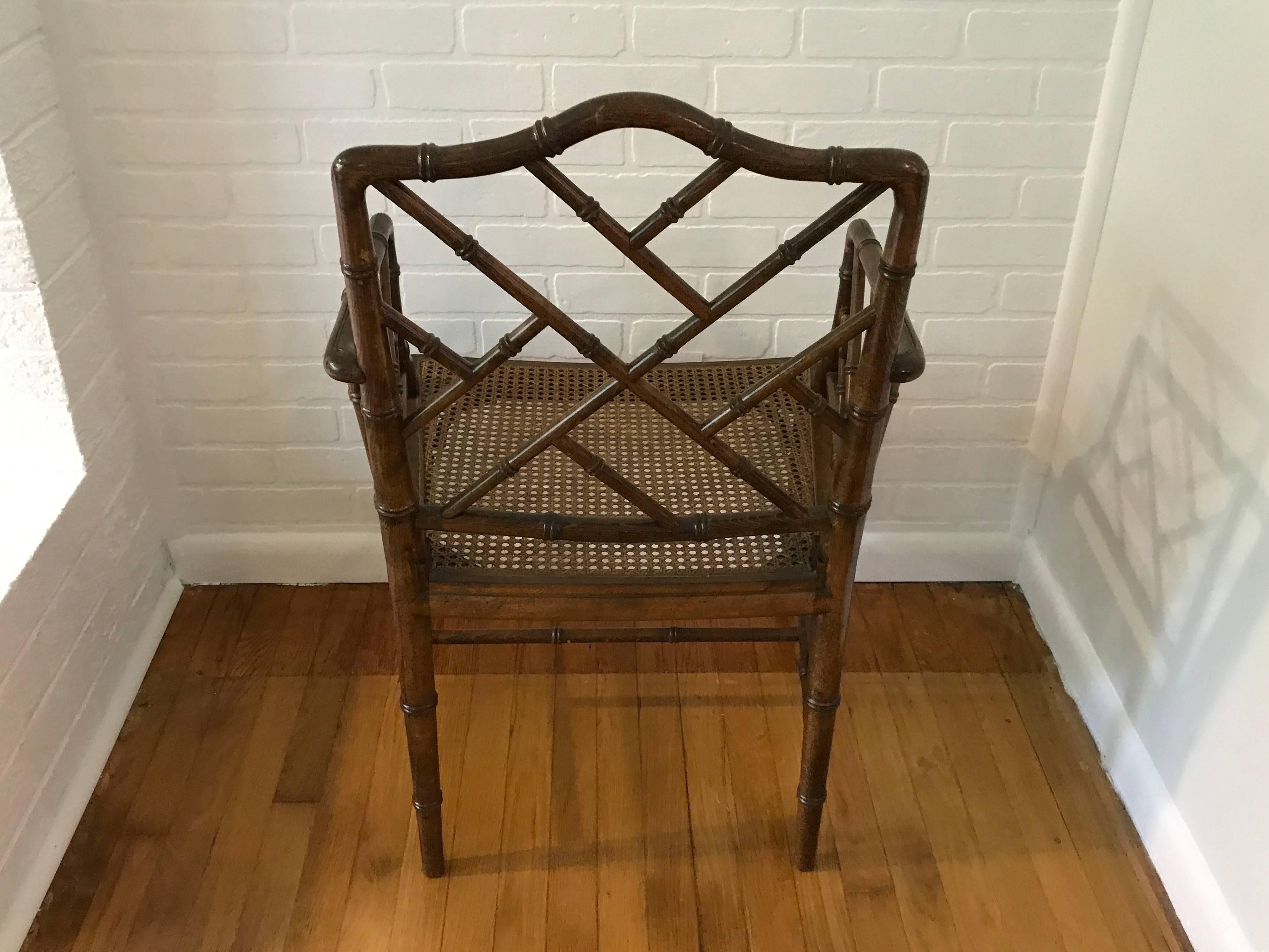 faux bamboo chippendale chairs