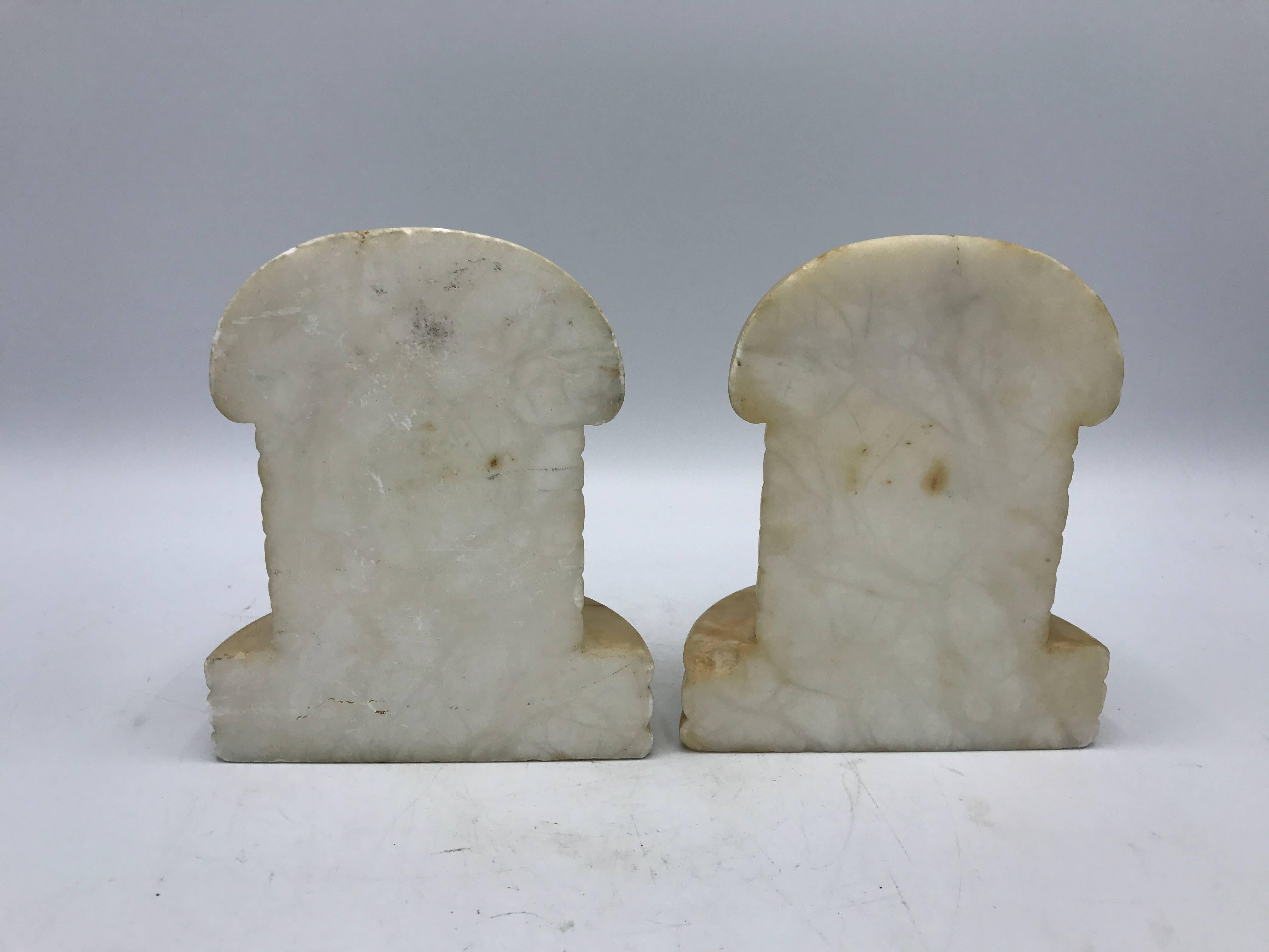 1960s, Italian Marble Bookends, Pair In Good Condition In Richmond, VA