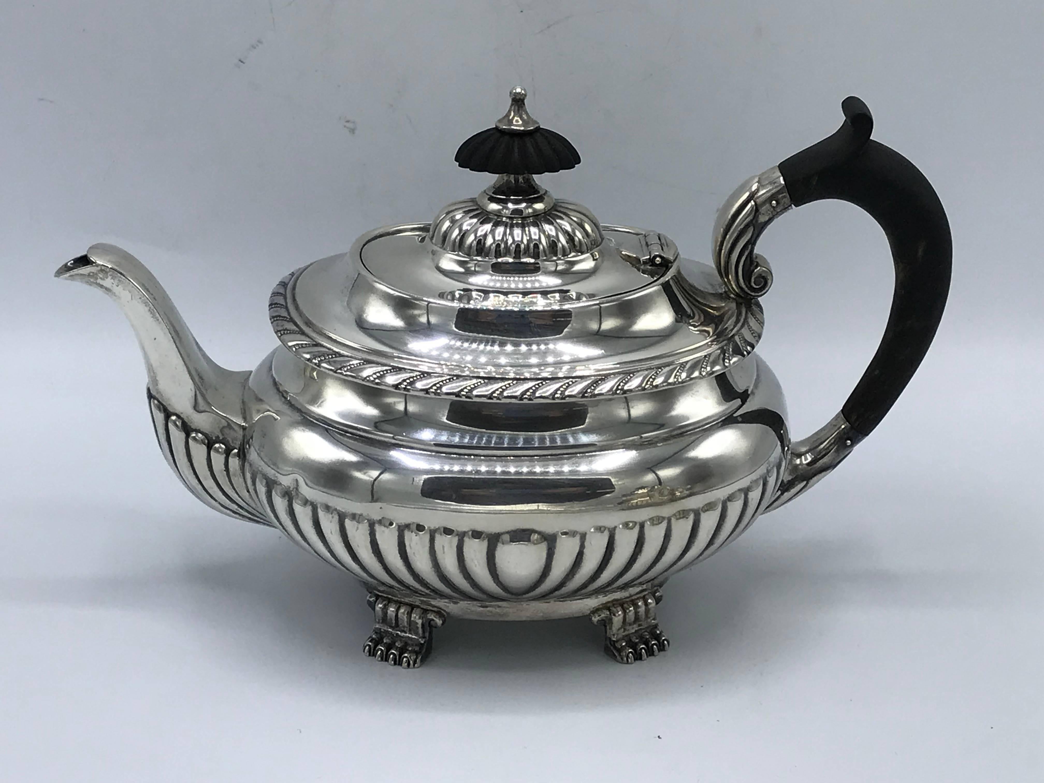 20th Century 1940s Reed & Barton Stratford Sterling Silver Coffee or Tea Set, Set of Four