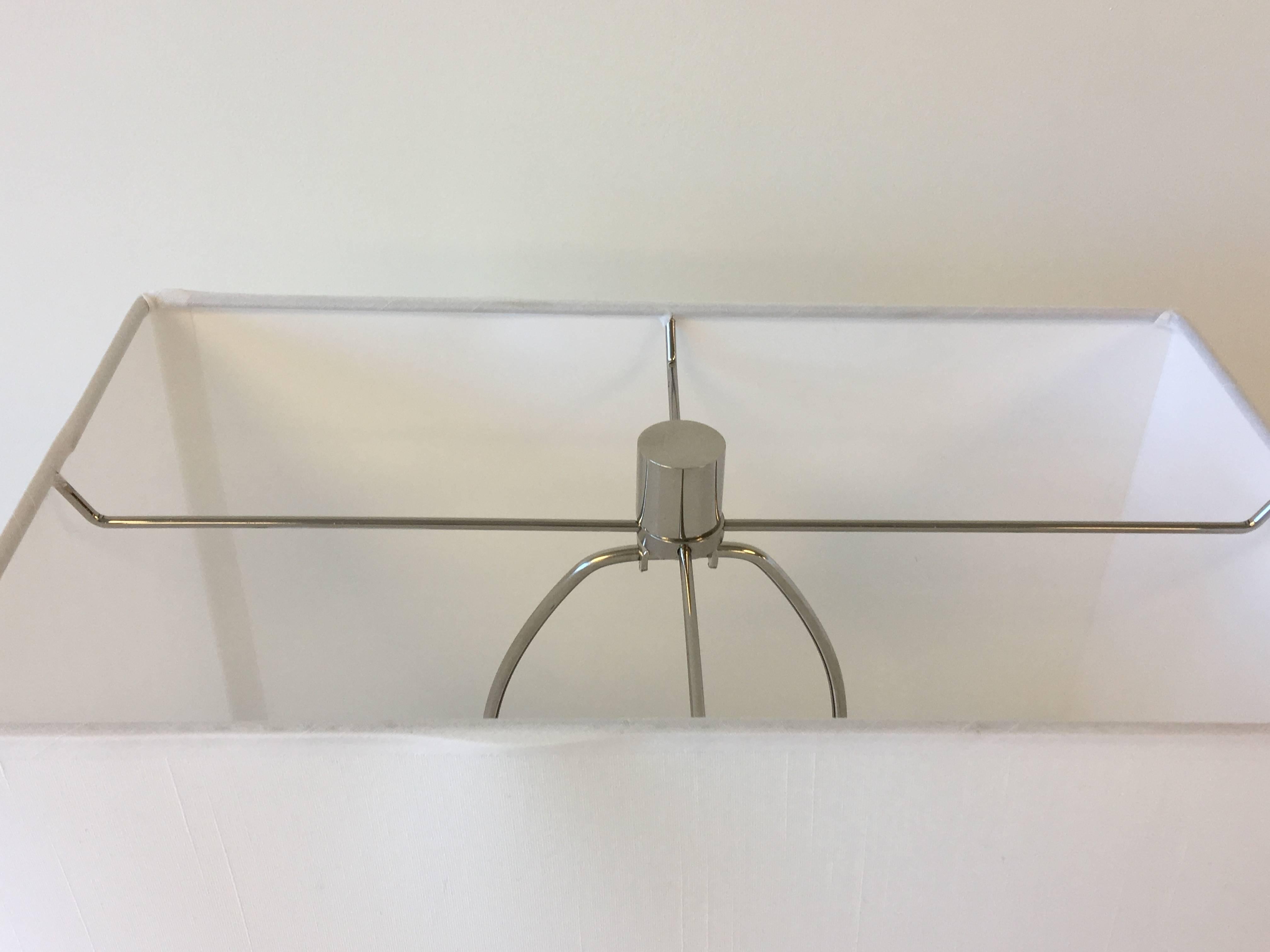 Modern Ralph Lauren Marble Lamp with Shade