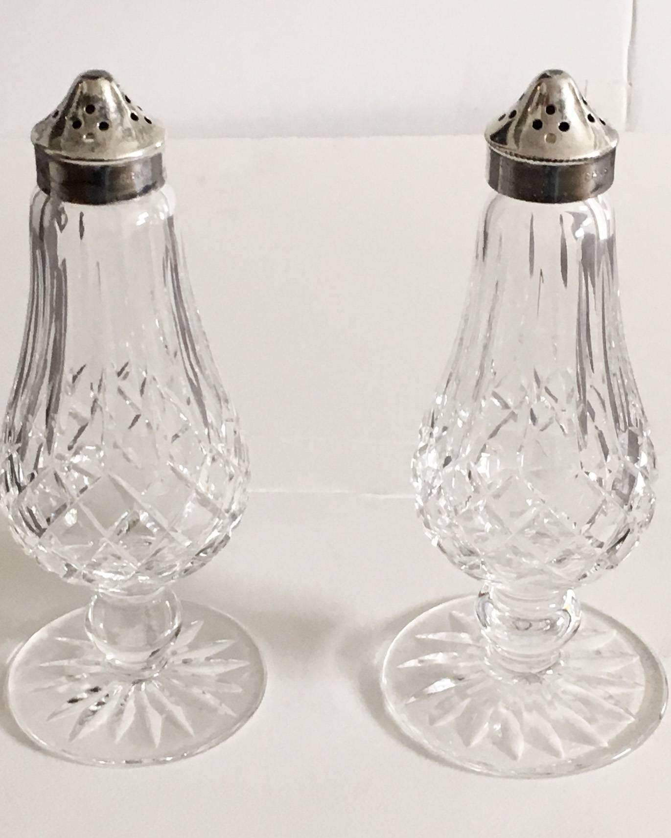 waterford lismore salt and pepper shakers