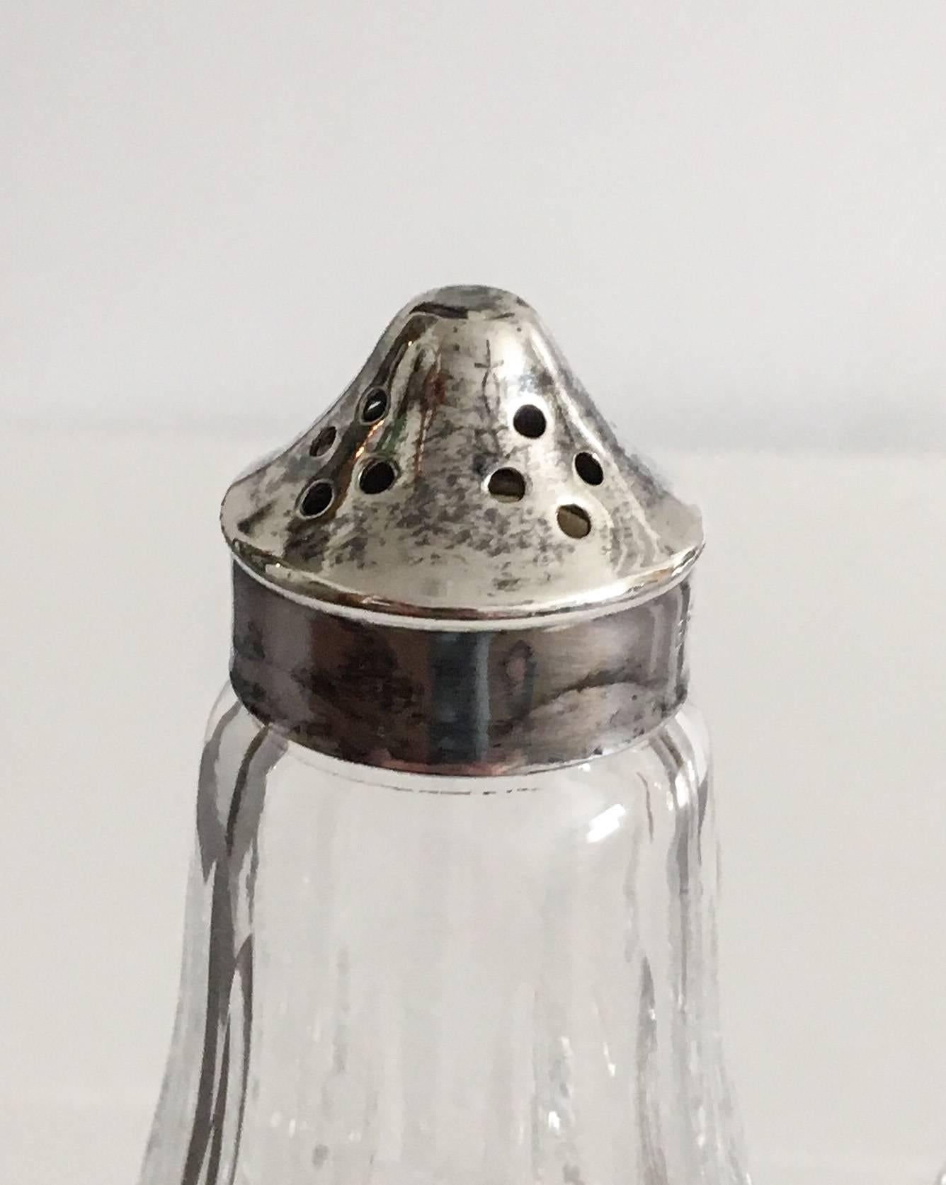 vintage waterford crystal salt and pepper shakers