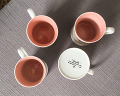 1976 Fitz and Floyd Coquille Mugs, Set of Four