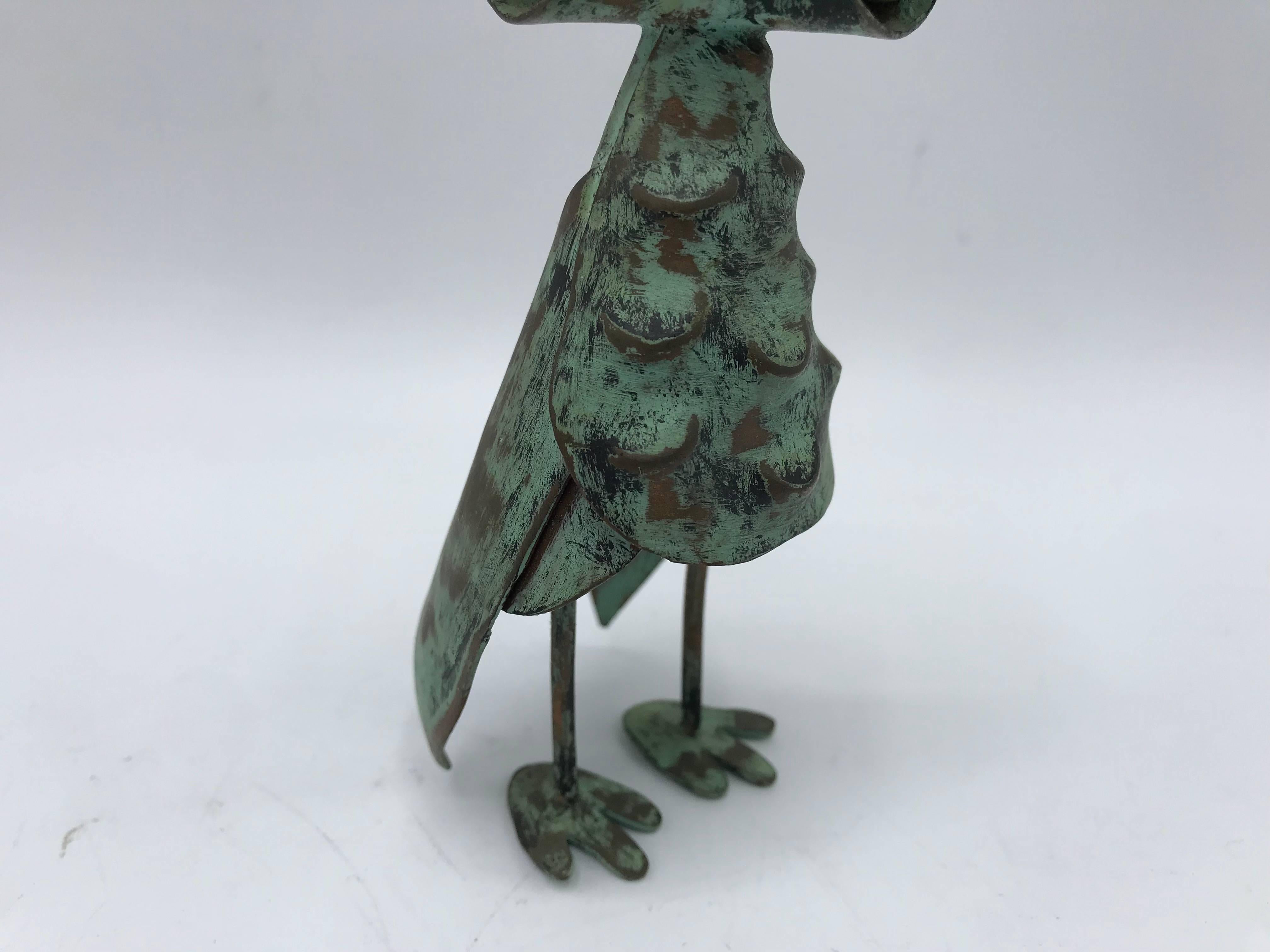20th Century 1960s Los Castillo Copper Owl Sculpture