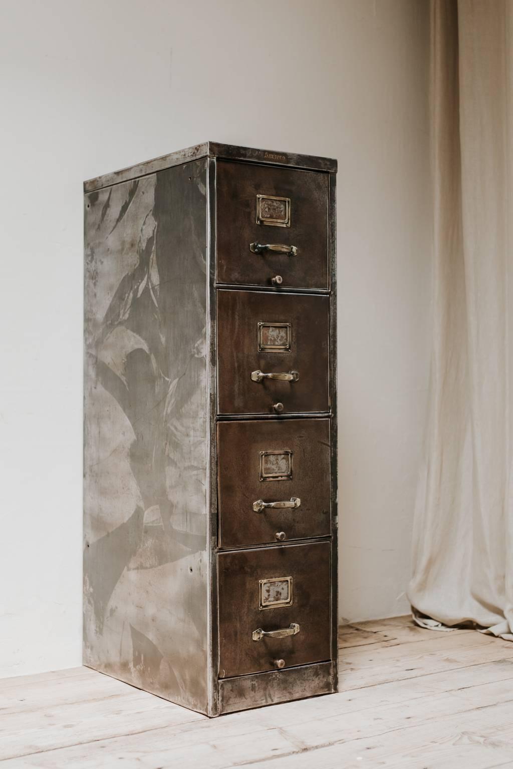 American 20th Century Metal Haberdashery Filing Cabinet