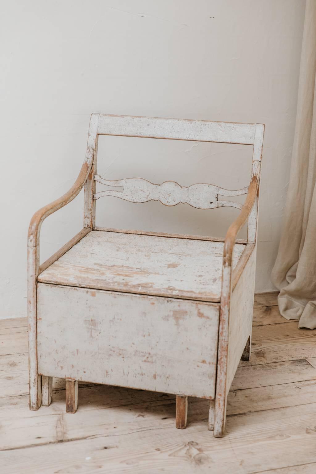 Painted 19th Century Swedish Country Chair