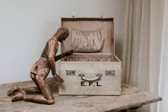 Early 20th Century Vellum Suitcase