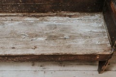 18th Century Poplar Wood Spanish Hall Bench