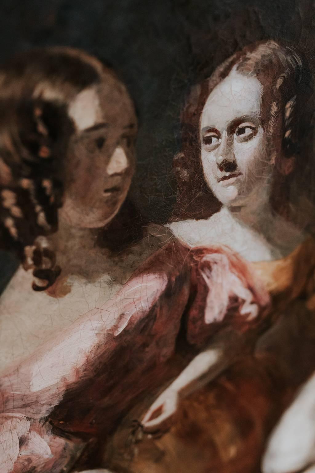 Paar romantische Gemälde des 18. Jahrhunderts im Angebot 3